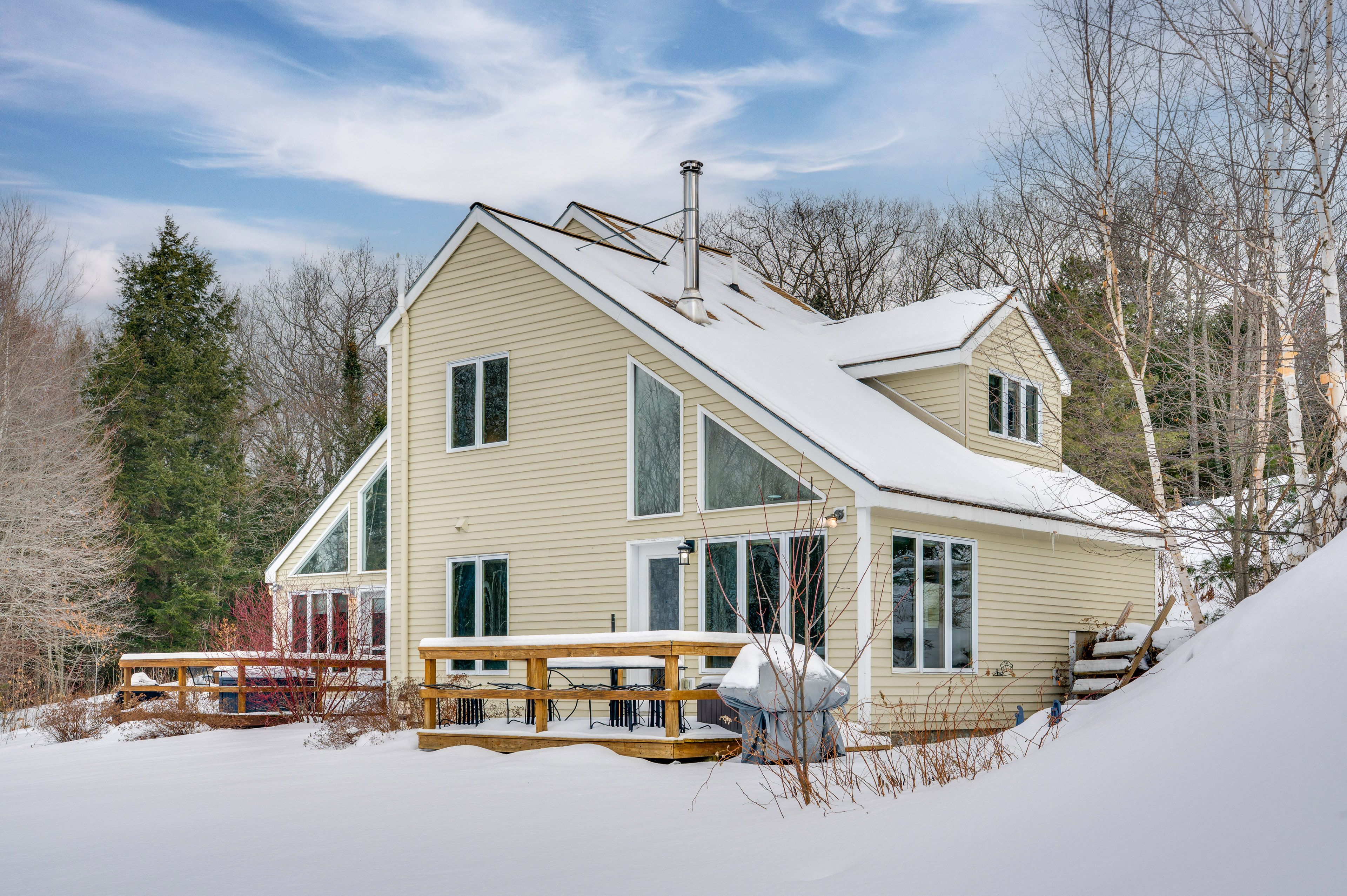 Condo Exterior | Deck | Grill | Sled Provided