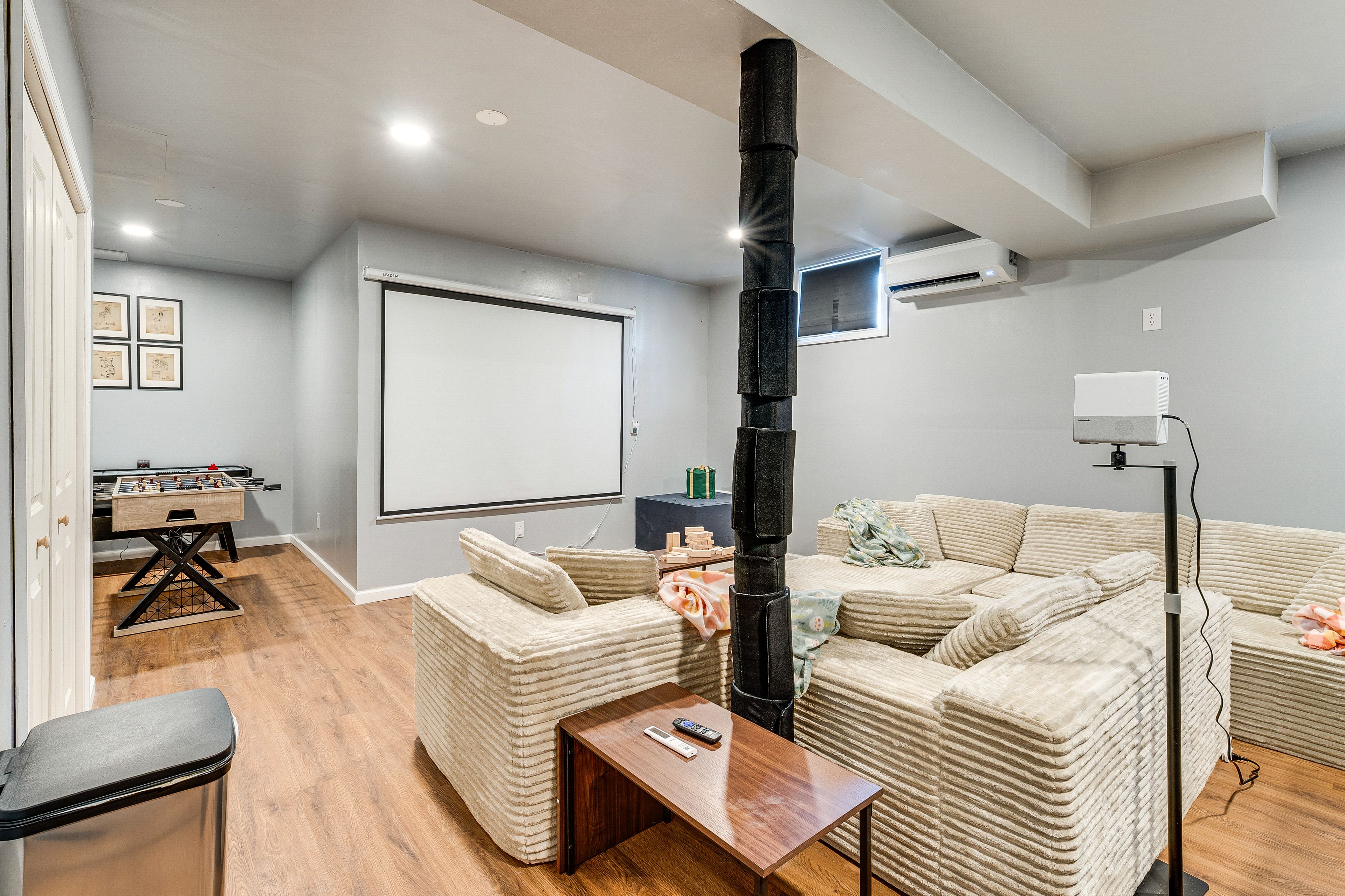 Game Room | 2 Twin Modular Sleeper Sofas | Basement Floor