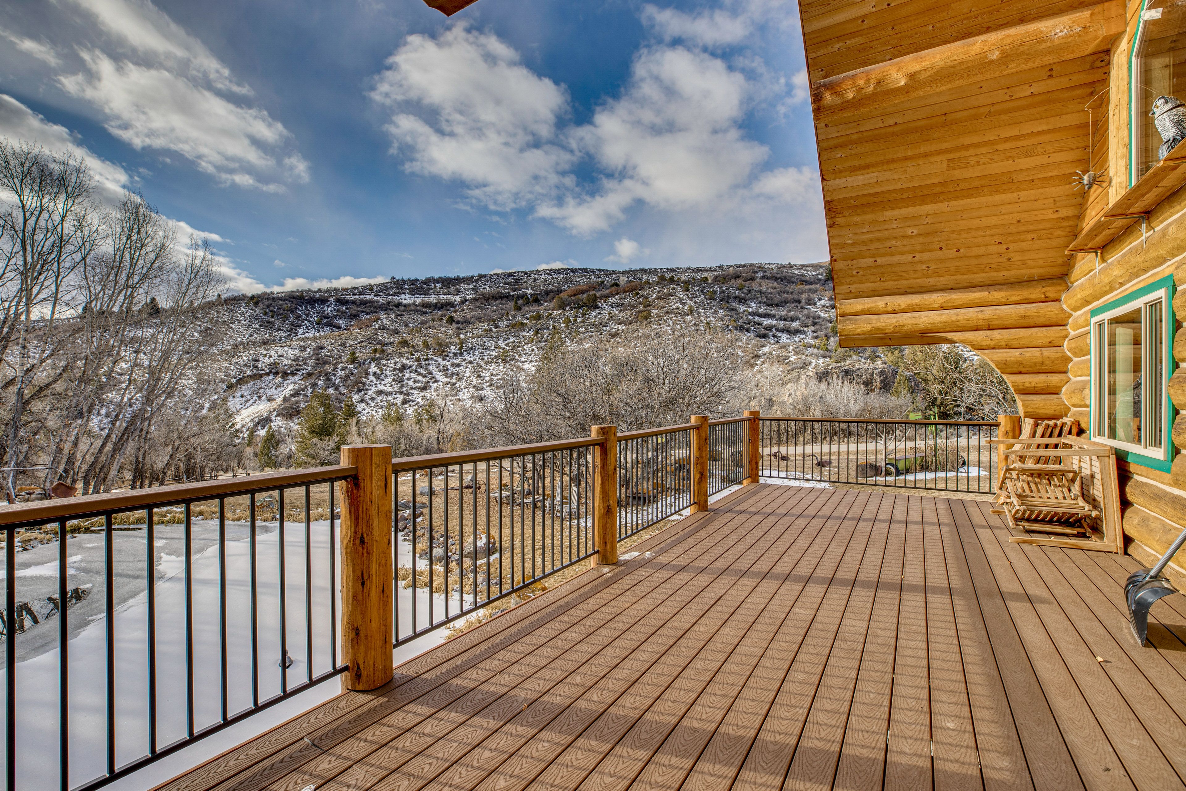 Deck w/ Wooded & Pond Views