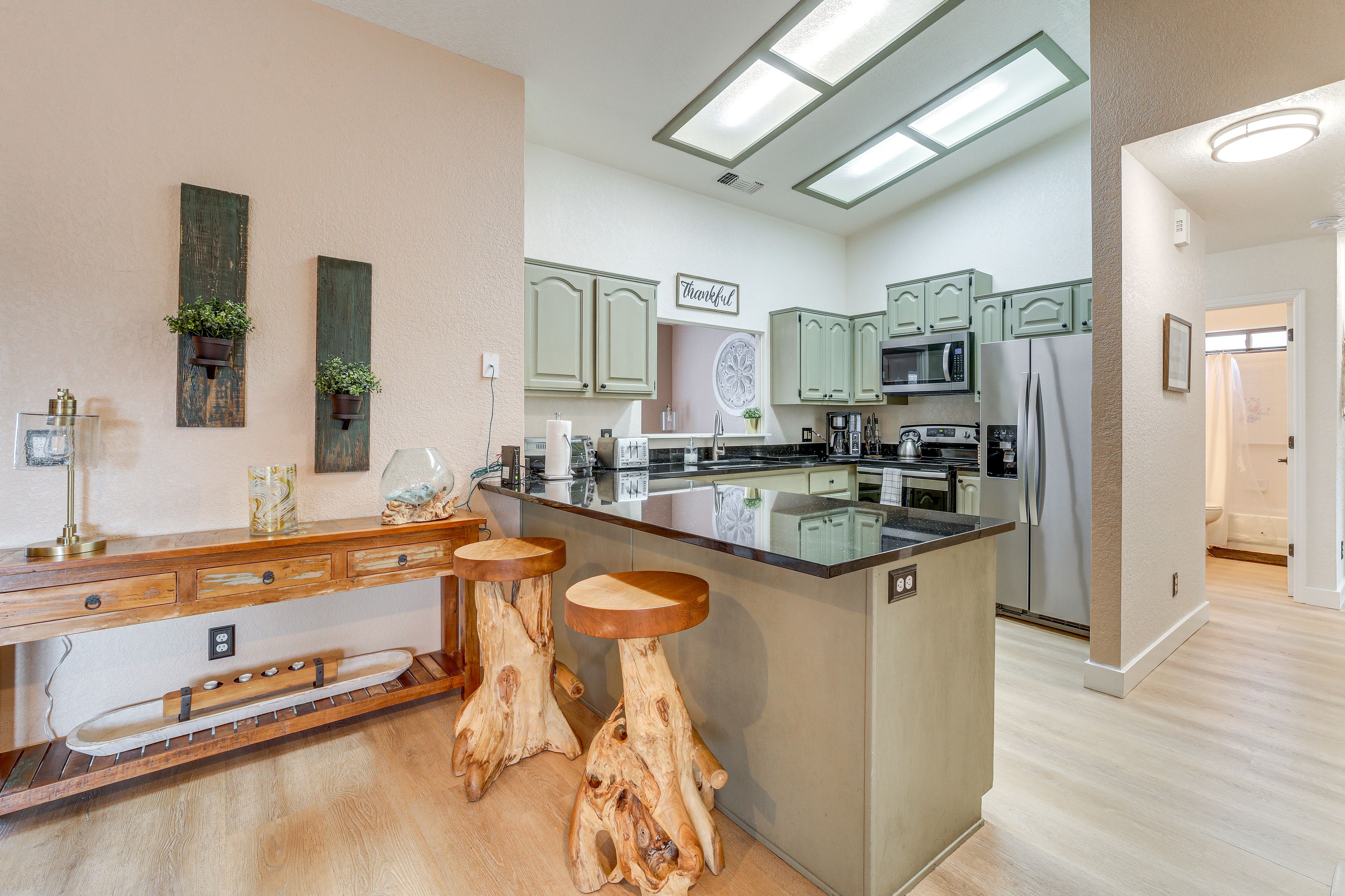 Kitchen | Breakfast Bar | Single-Story Home