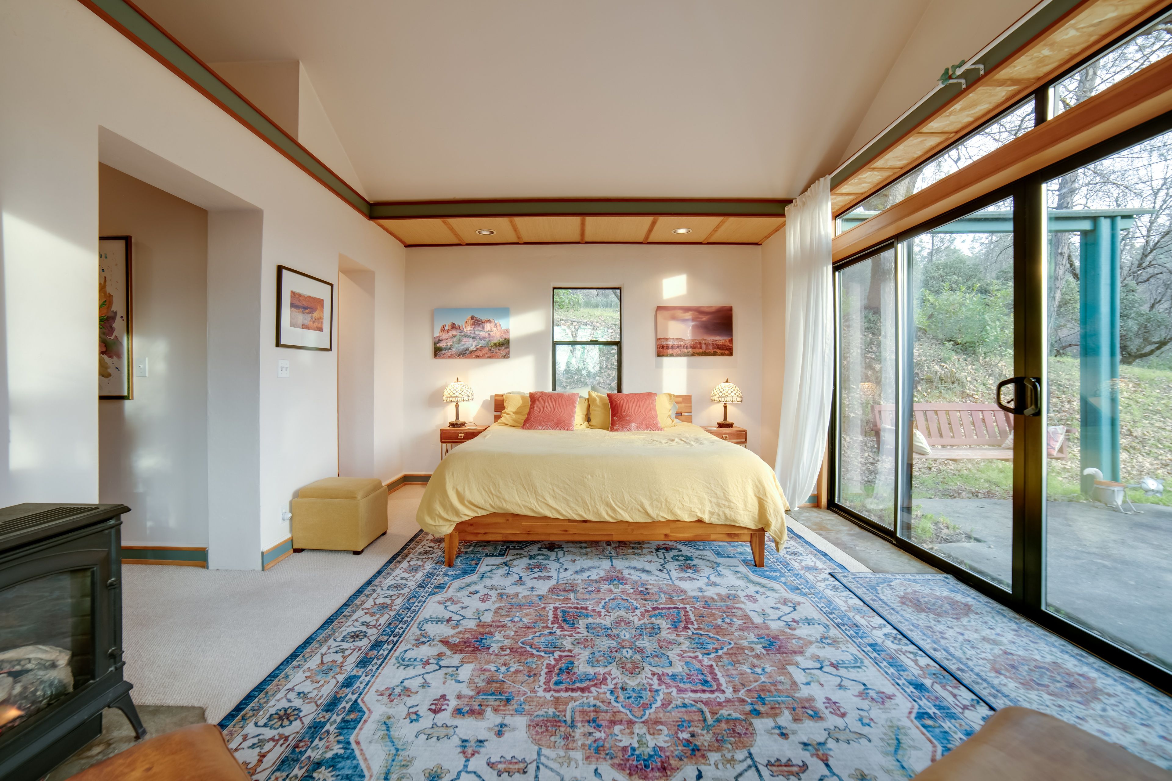 Bedroom 1 | King Bed | Picture Windows | Gas Fireplace | Lower Level