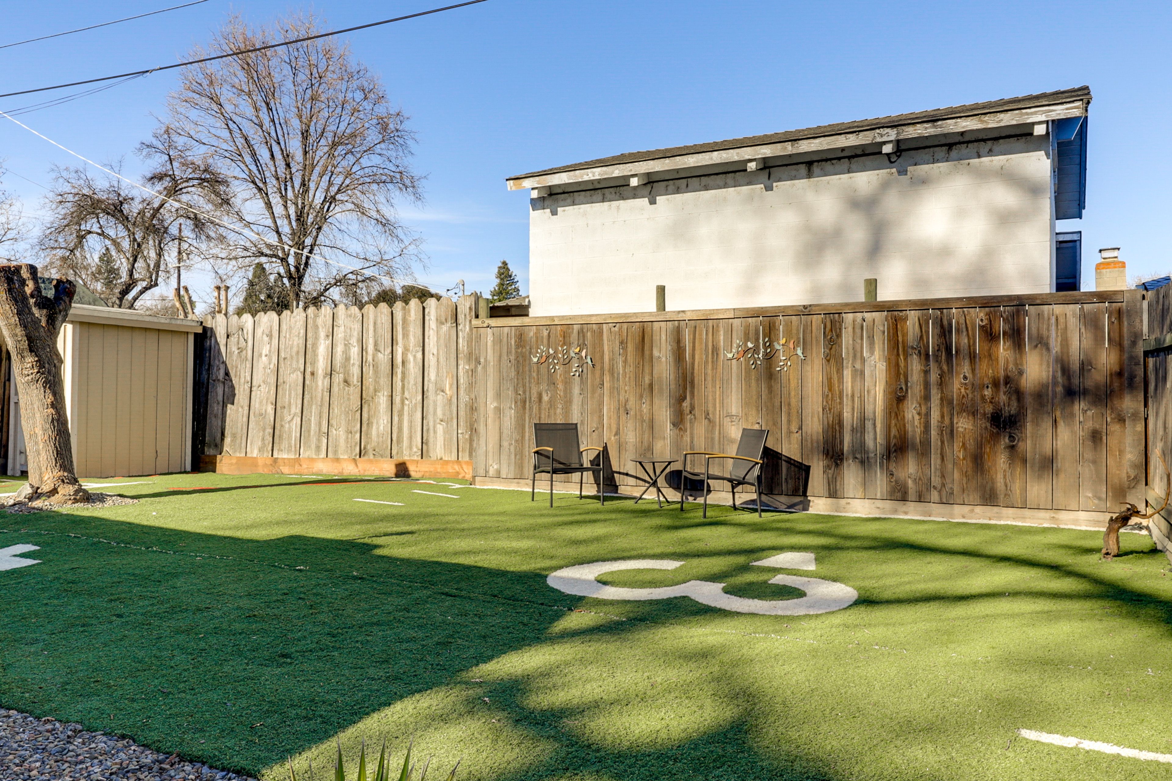 House Exterior | Fenced Backyard w/ Seating