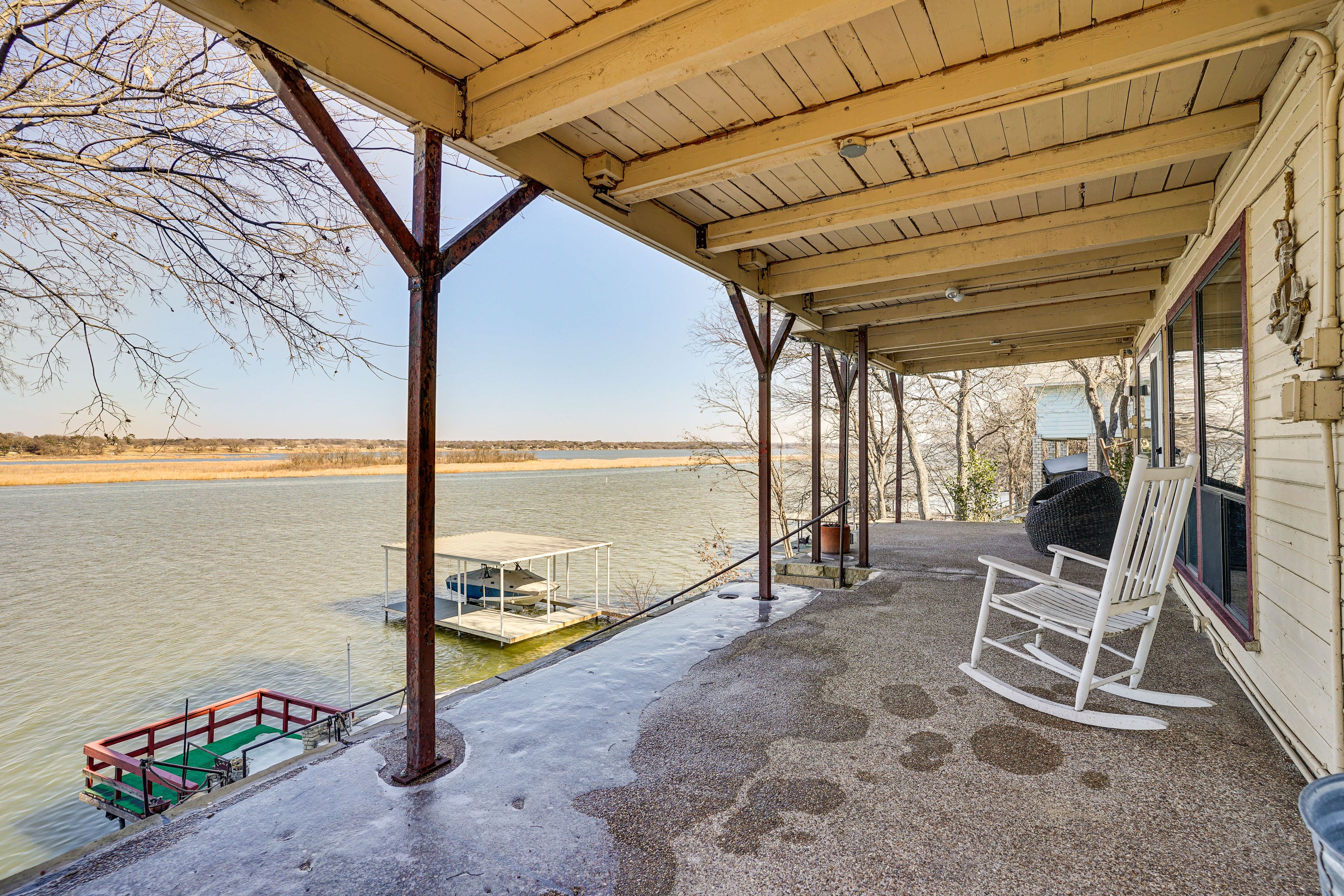 Deck w/ Seating & Lake Views