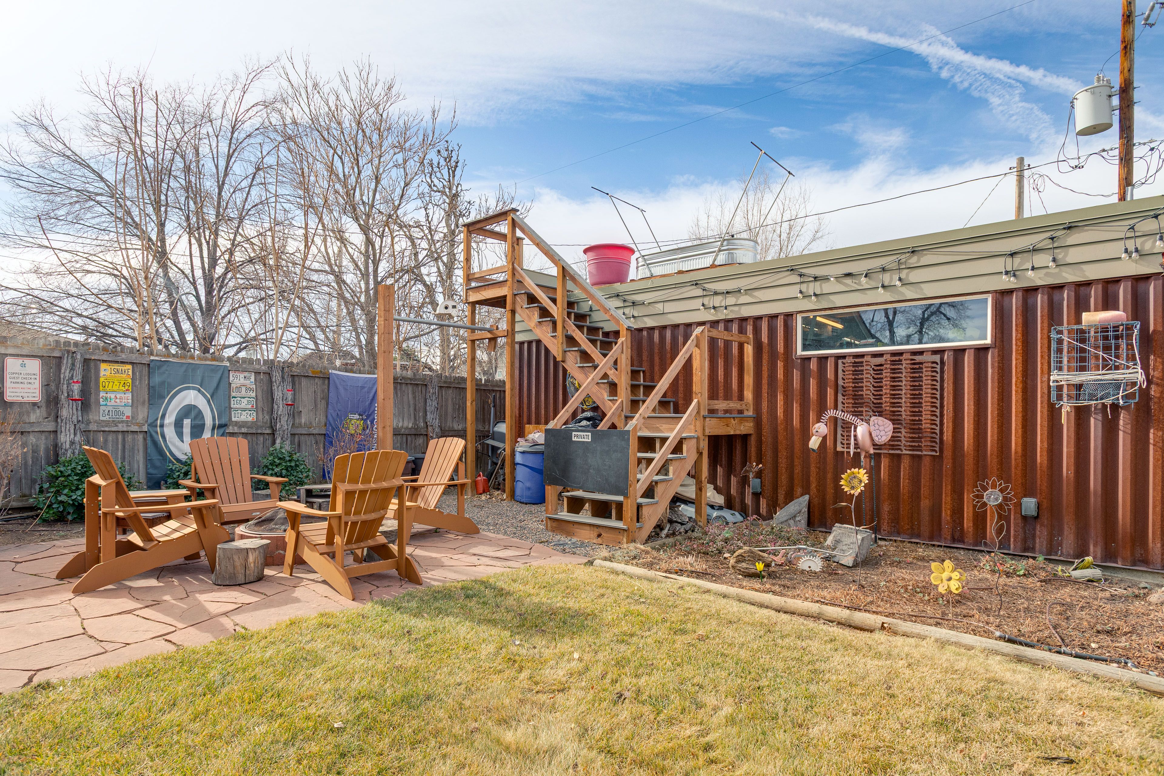 Private Backyard Area | Fire Pit