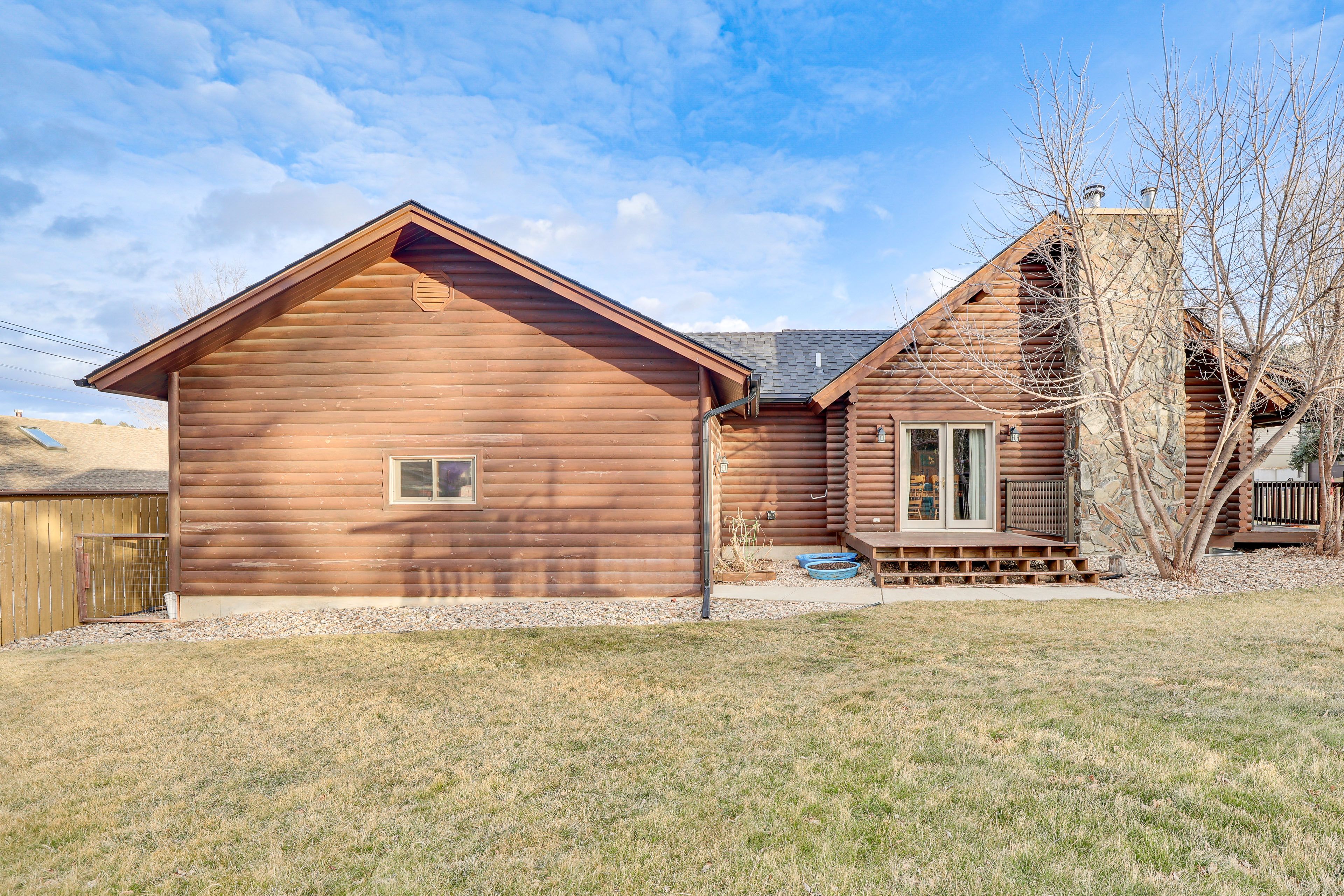 Back Exterior | Fenced Yard | Swing Set