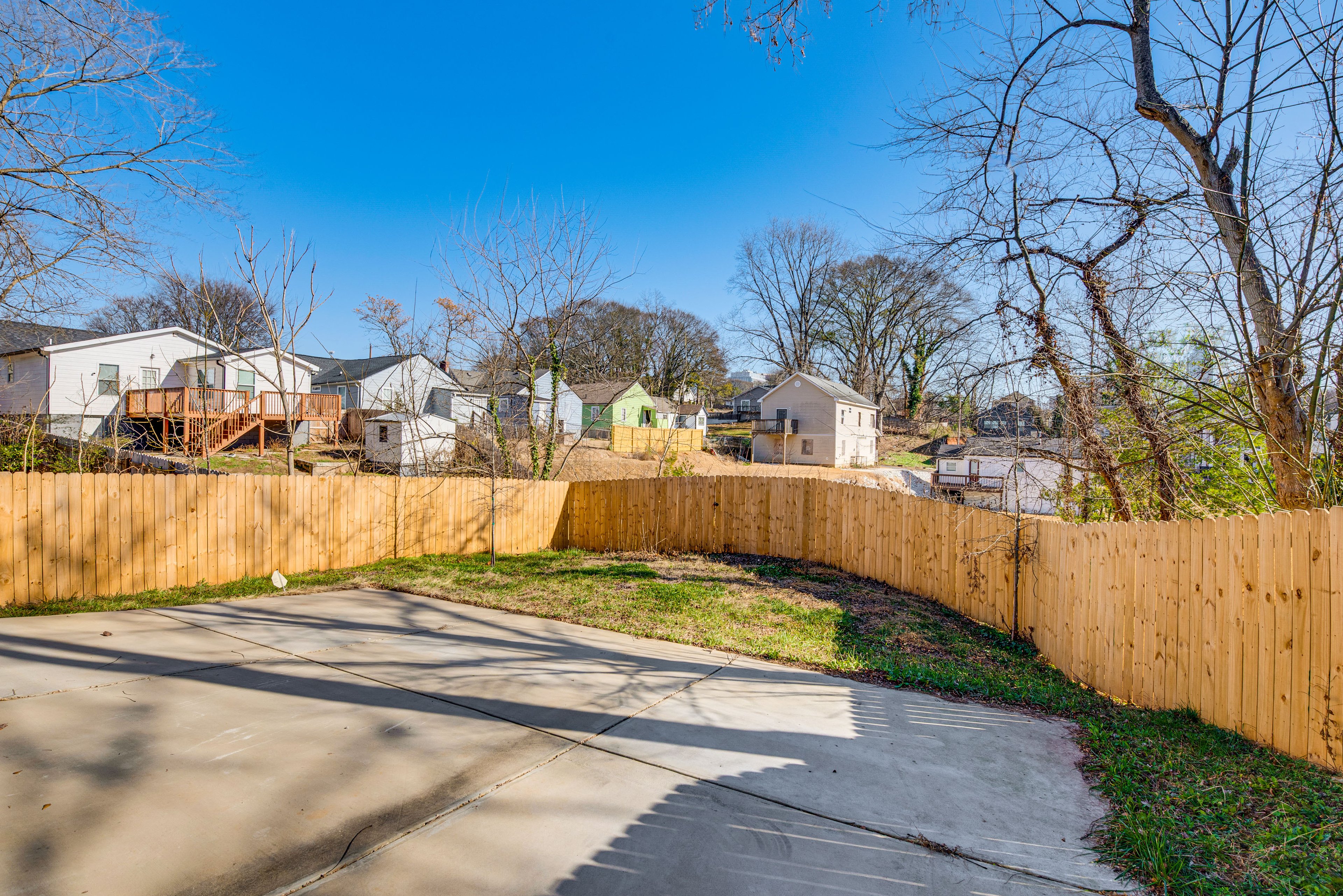 Fenced-In Backyard