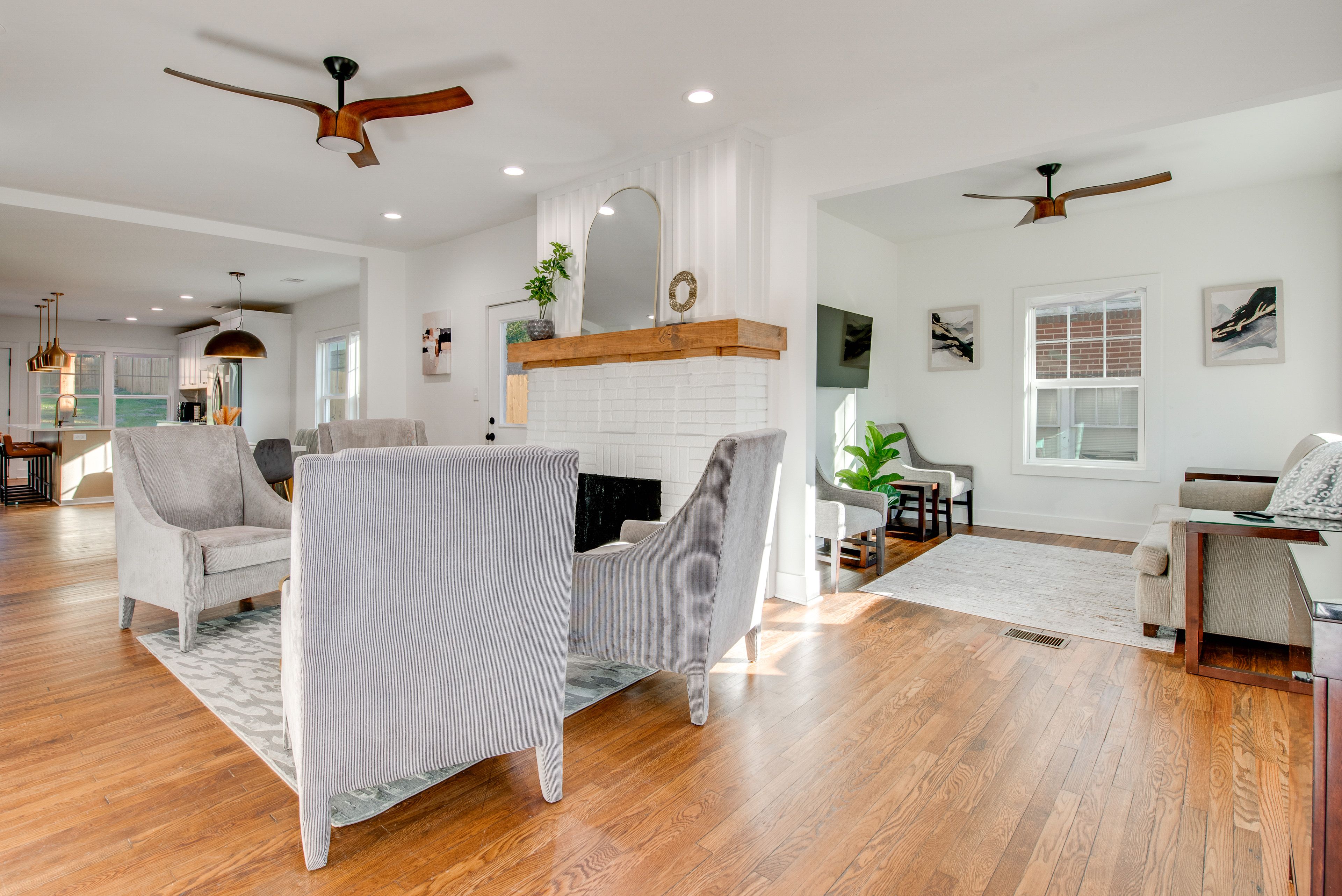 Living Room | Free WiFi | Central Heating & A/C | Sleeper Sofa | 1st Floor