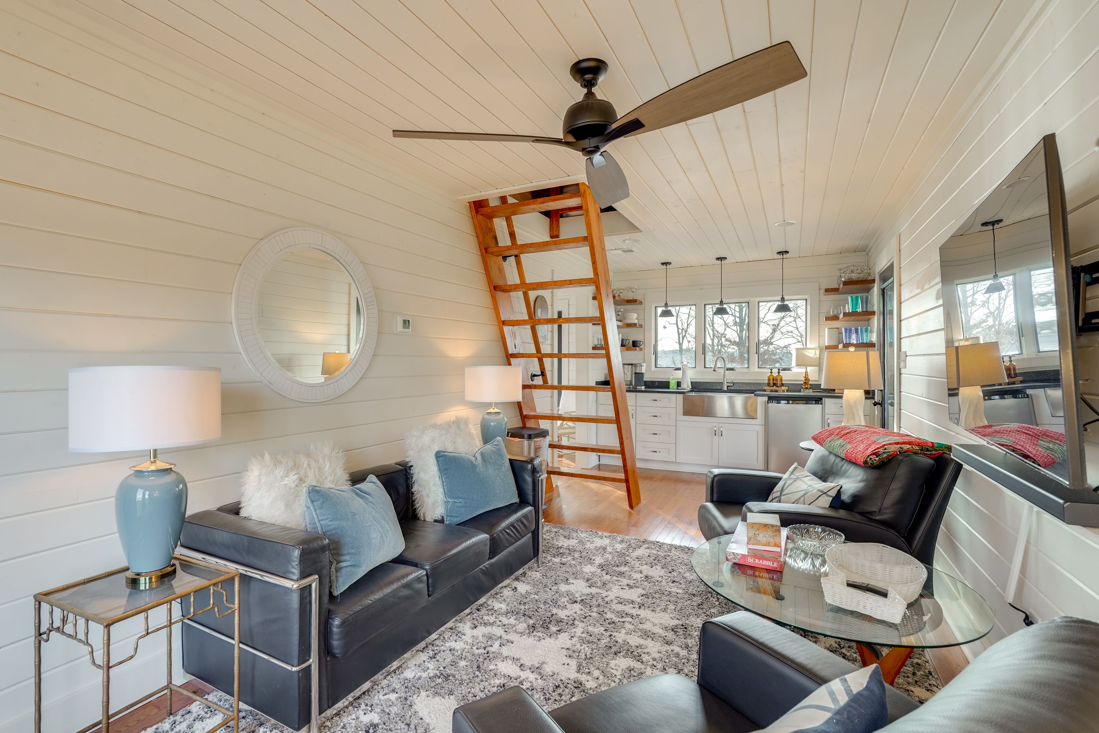 Chappells Vacation Rental | 1BR | 1BA | 800 Sq Ft | 2 Steps to Enter