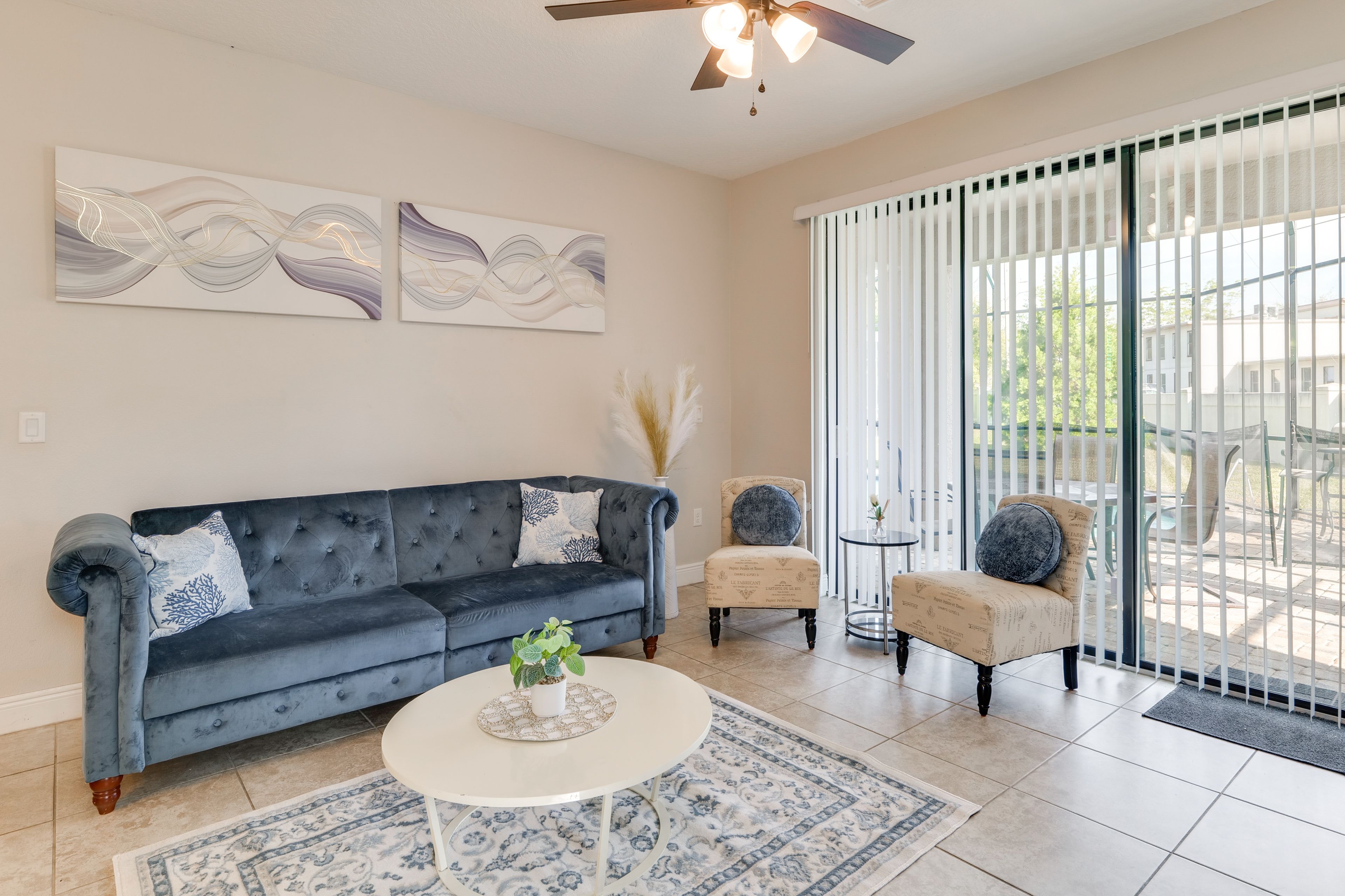 Living Room | Flat-Screen TV | Central Heat & A/C | 1st Floor