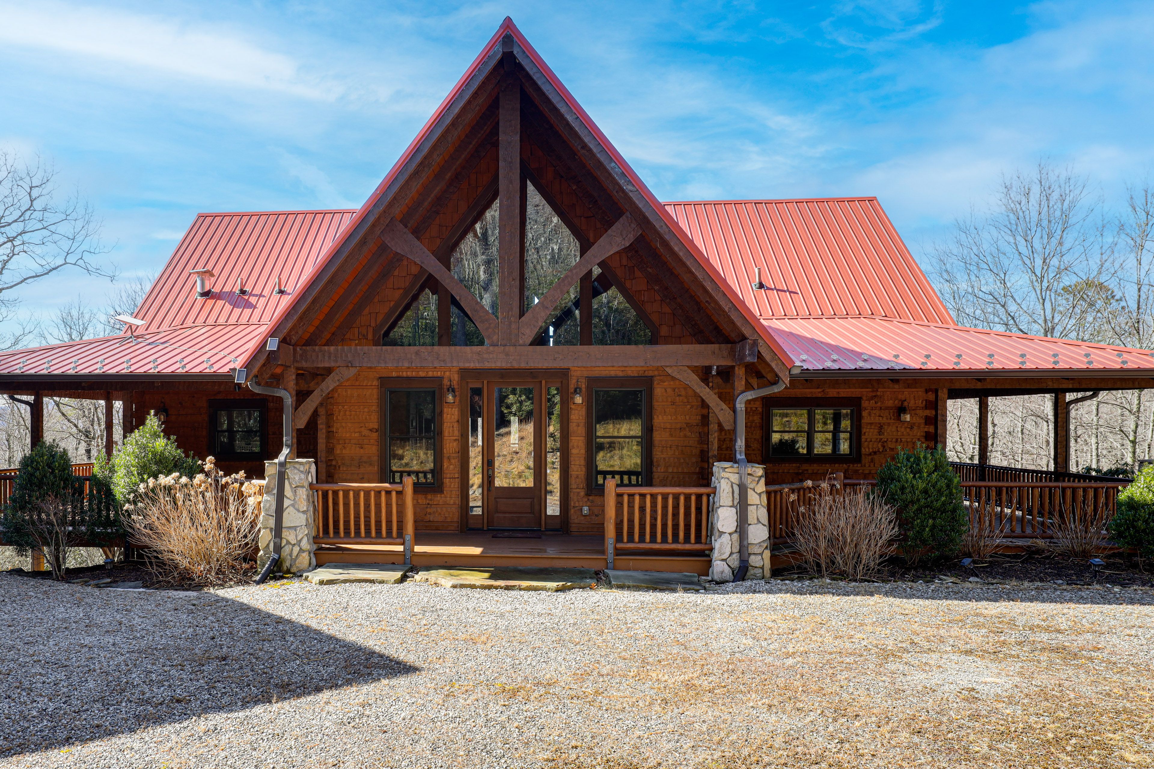 Exterior | Spacious Deck | 3-Story Home | 1 Step to Access