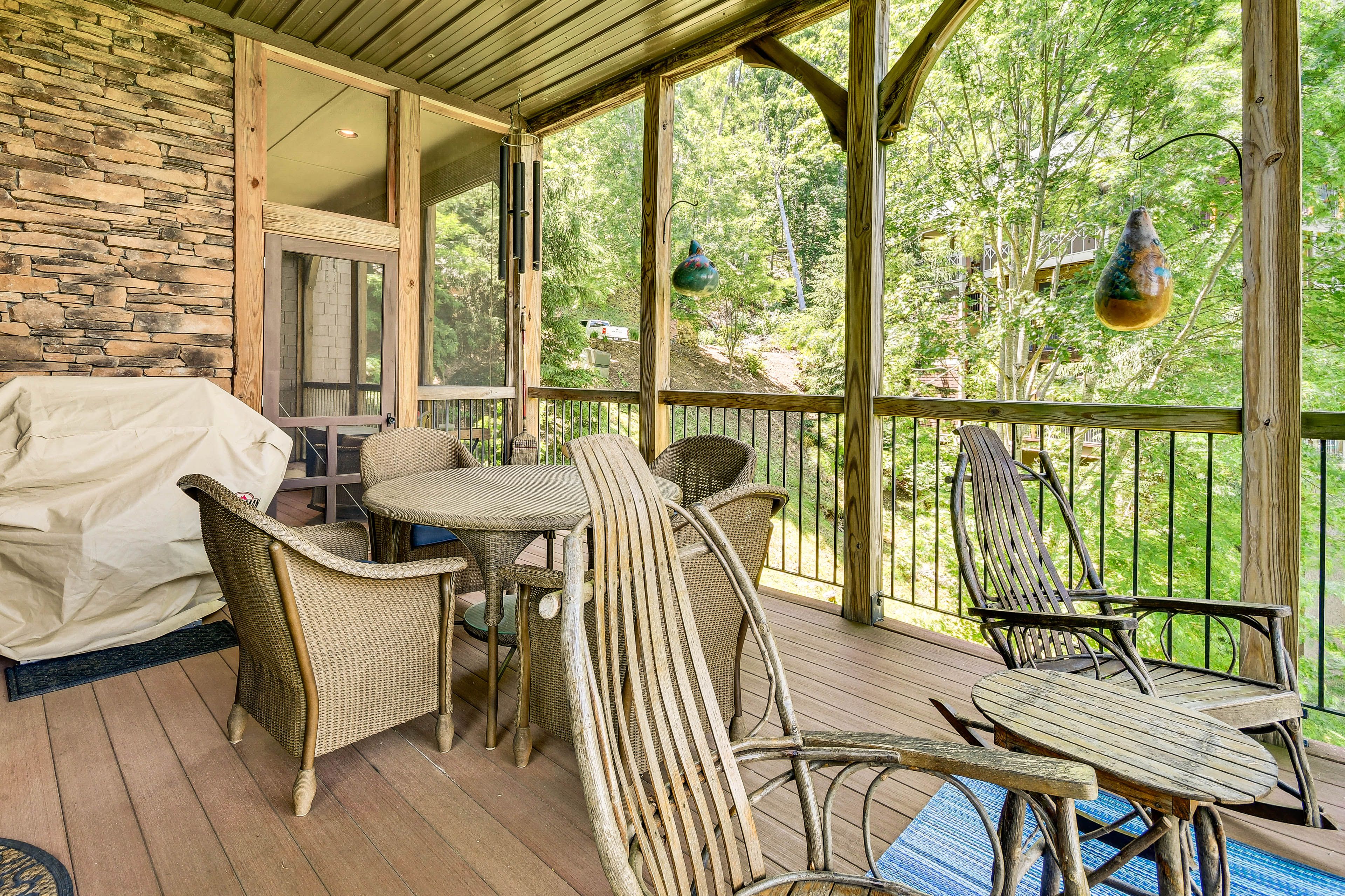 2 Screened Porches | Dining & Seating | Views