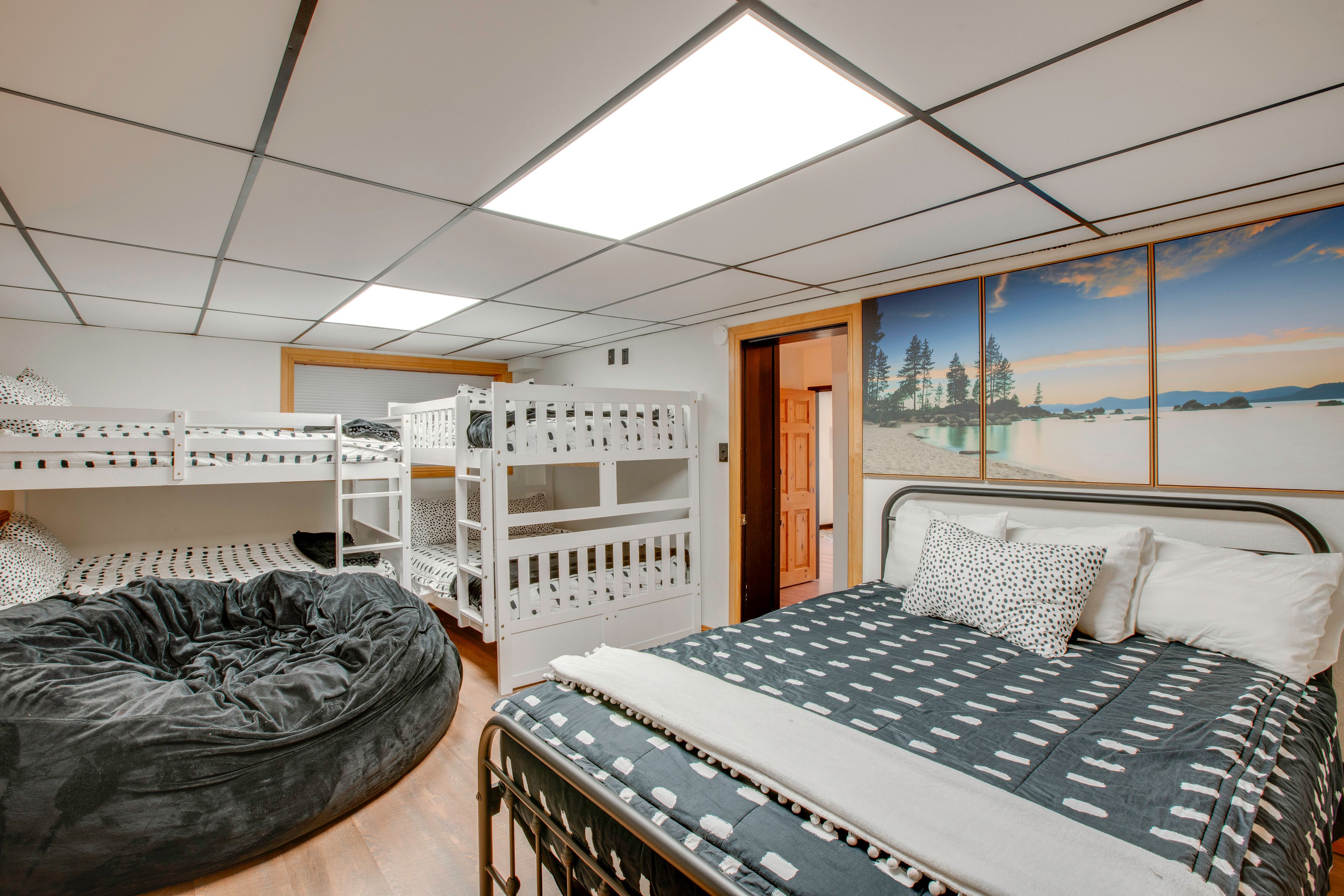 Bedroom 3 | King Bed | 2 Full Bunk Beds | 1st Floor