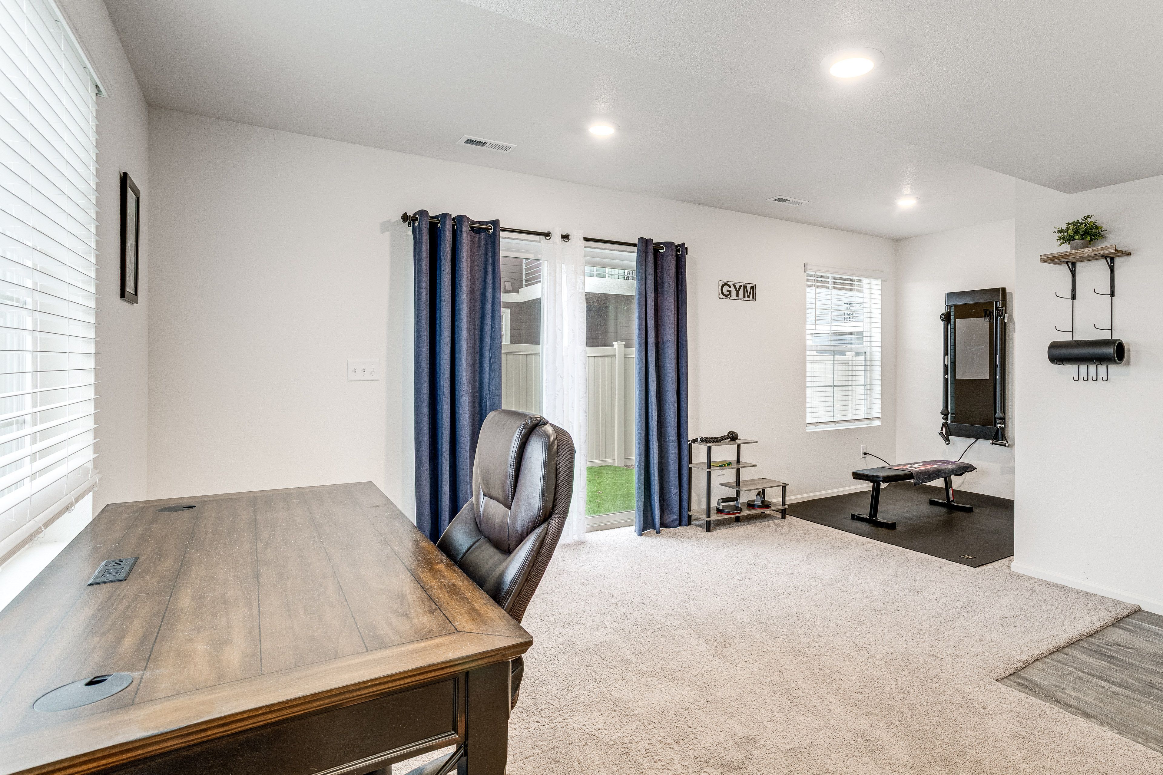 Office & Gym Area | Lower Floor