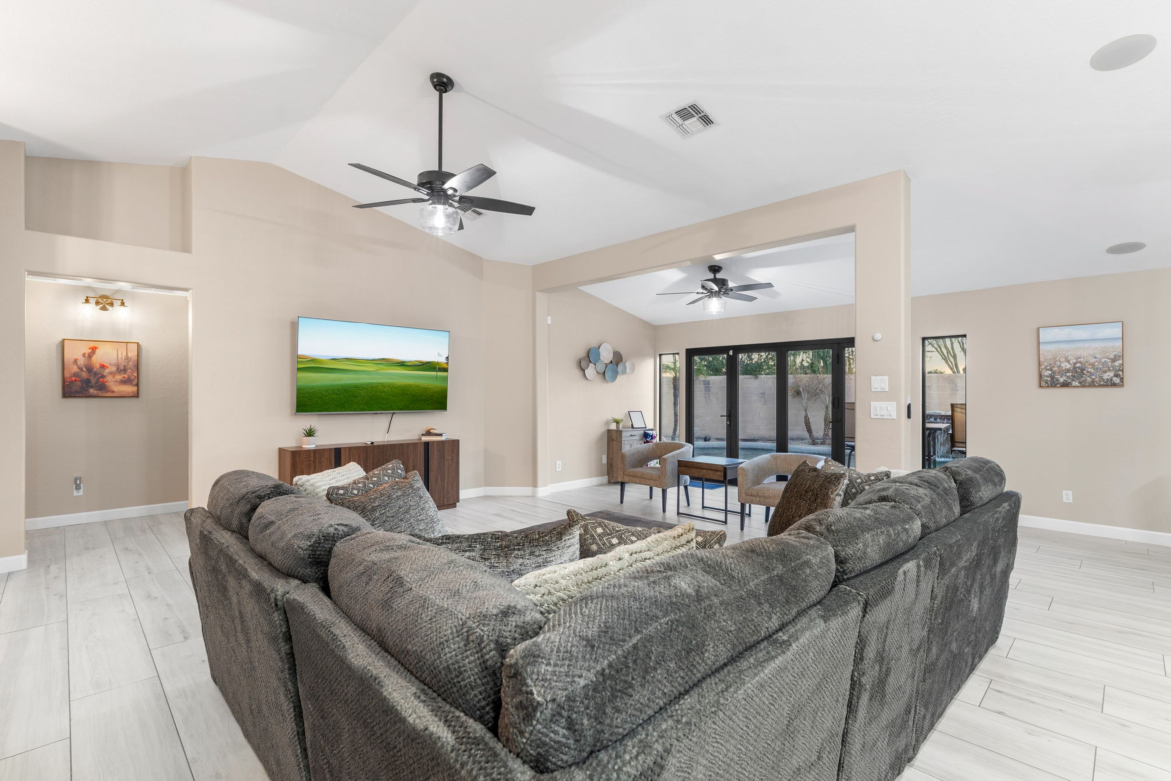 Living Room | Central A/C & Heating | Free WiFi | Single-Story Home