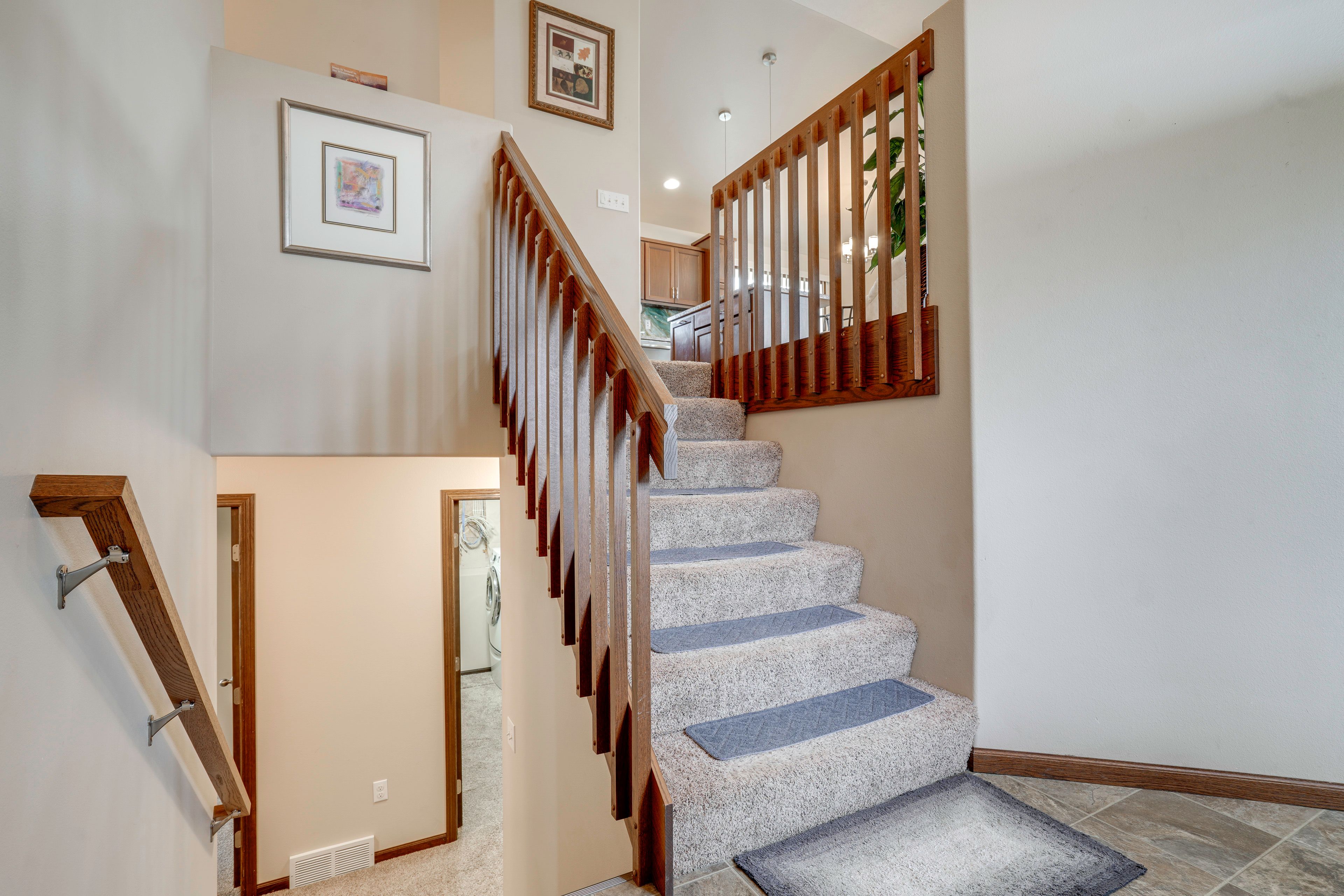 Stairs to Upper & Lower Levels