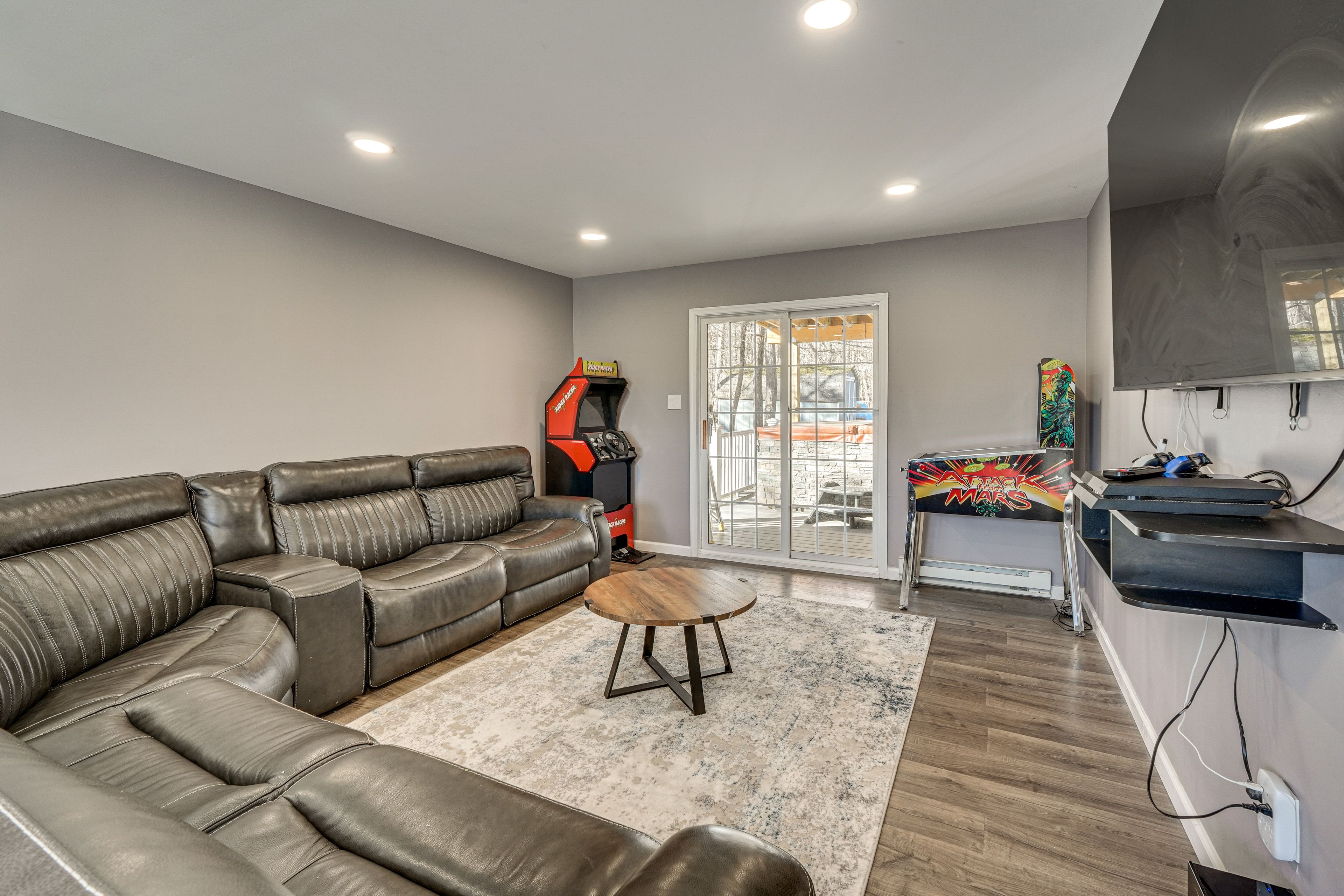 Den | 1st Floor | Smart TV | Air Hockey Table