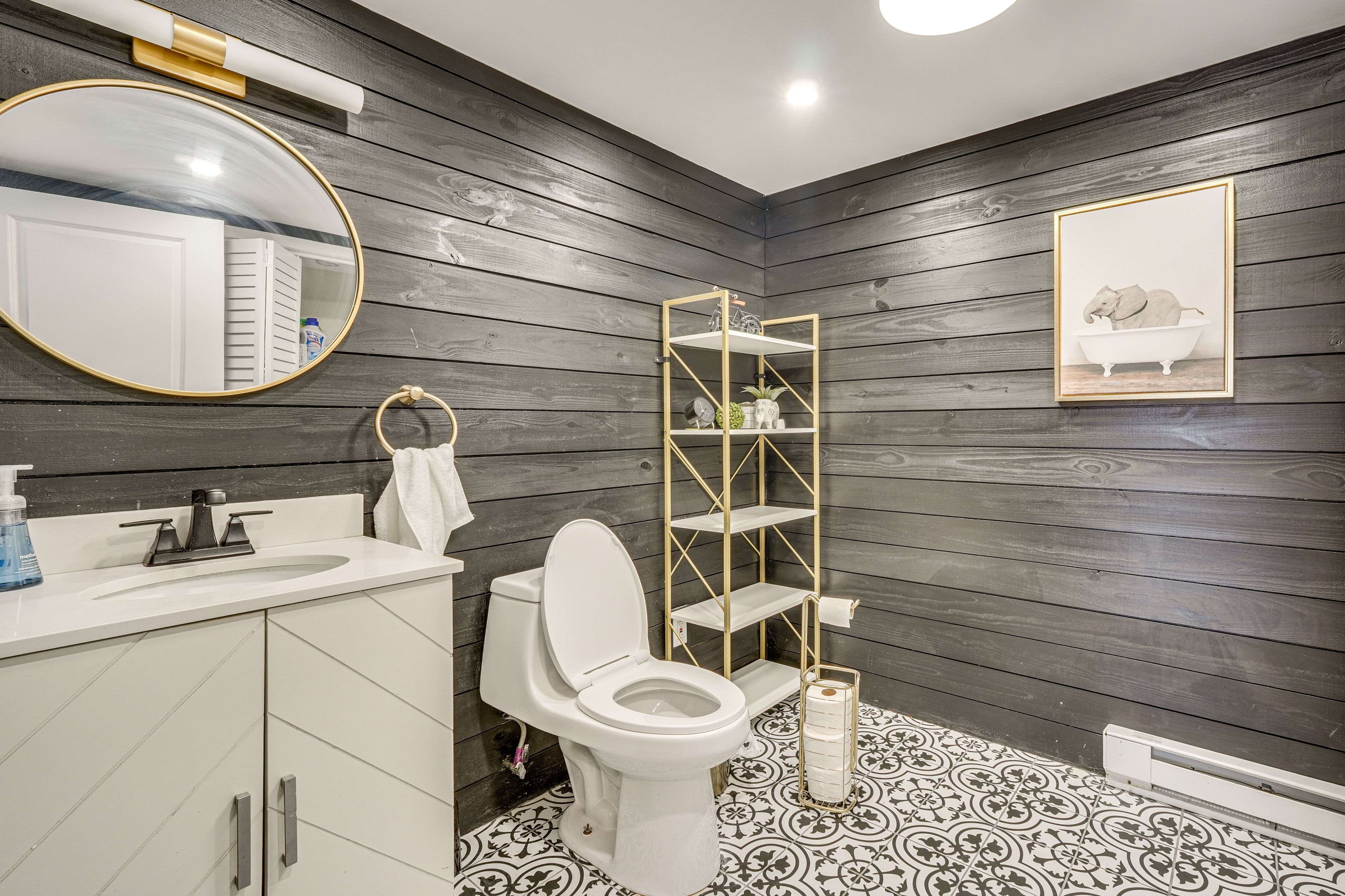 Half Bathroom | 1st Floor | Washer & Dryer