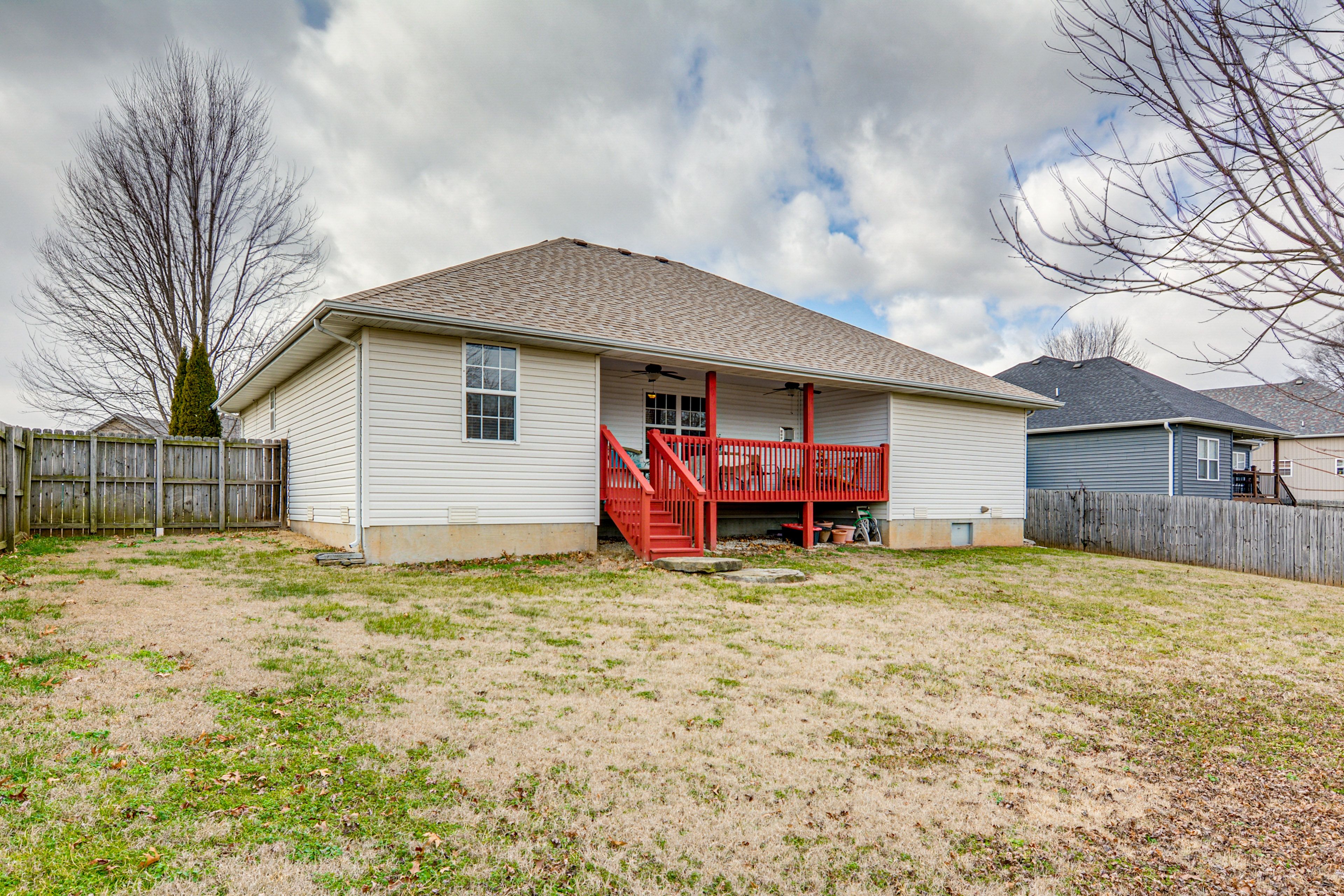 House Exterior | Fenced Backyard