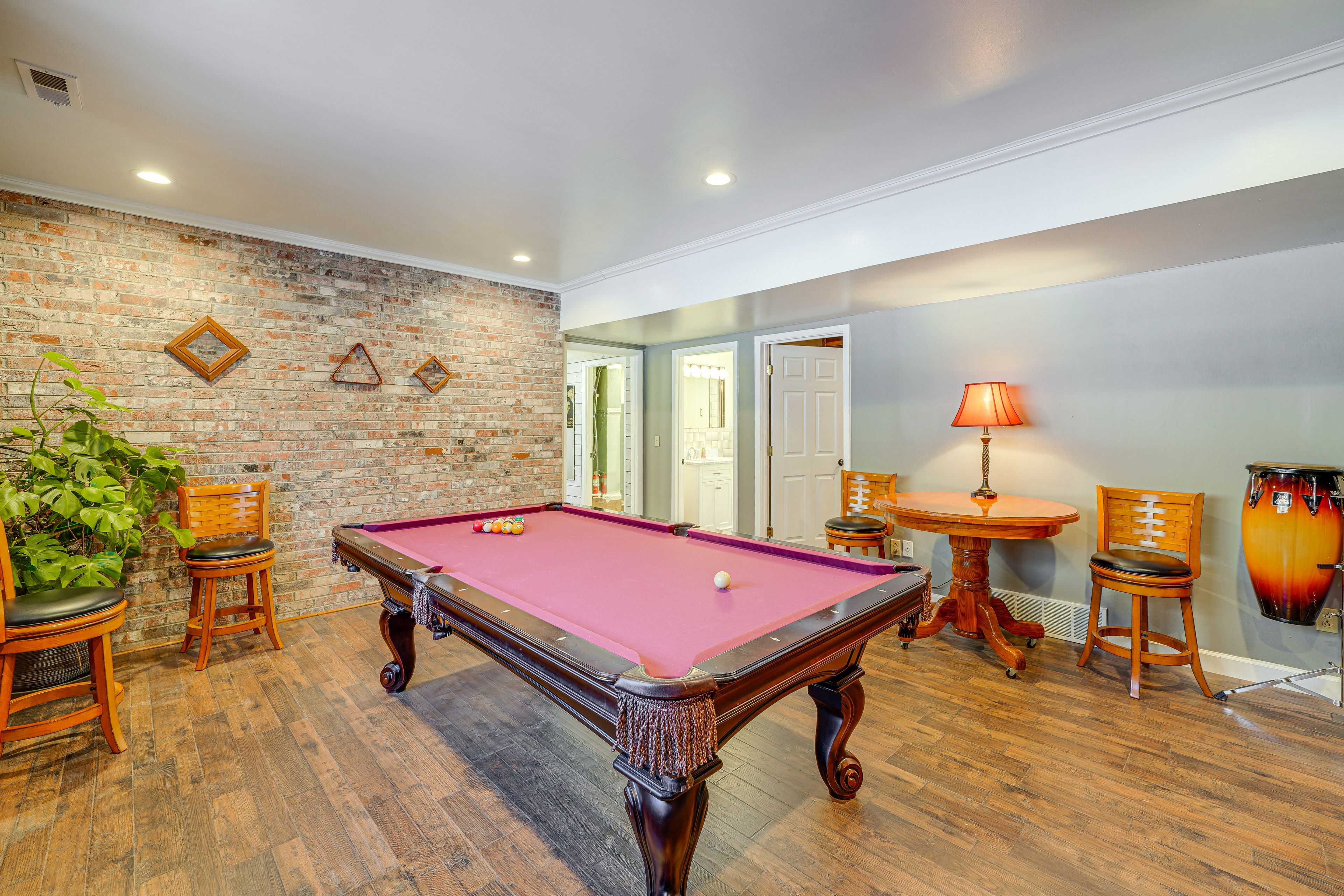 Pool Table | Single-Story Apartment | In-Unit Laundry