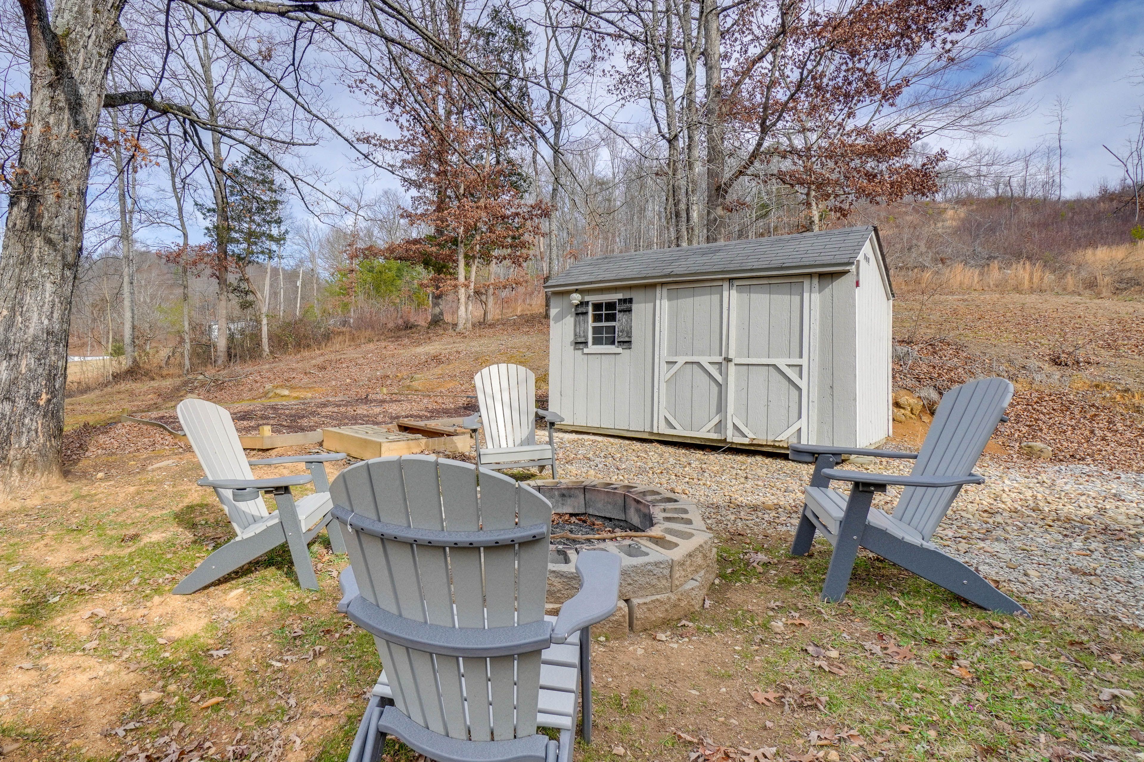 House Exterior | Private Yard | Wood-Burning Fire Pit