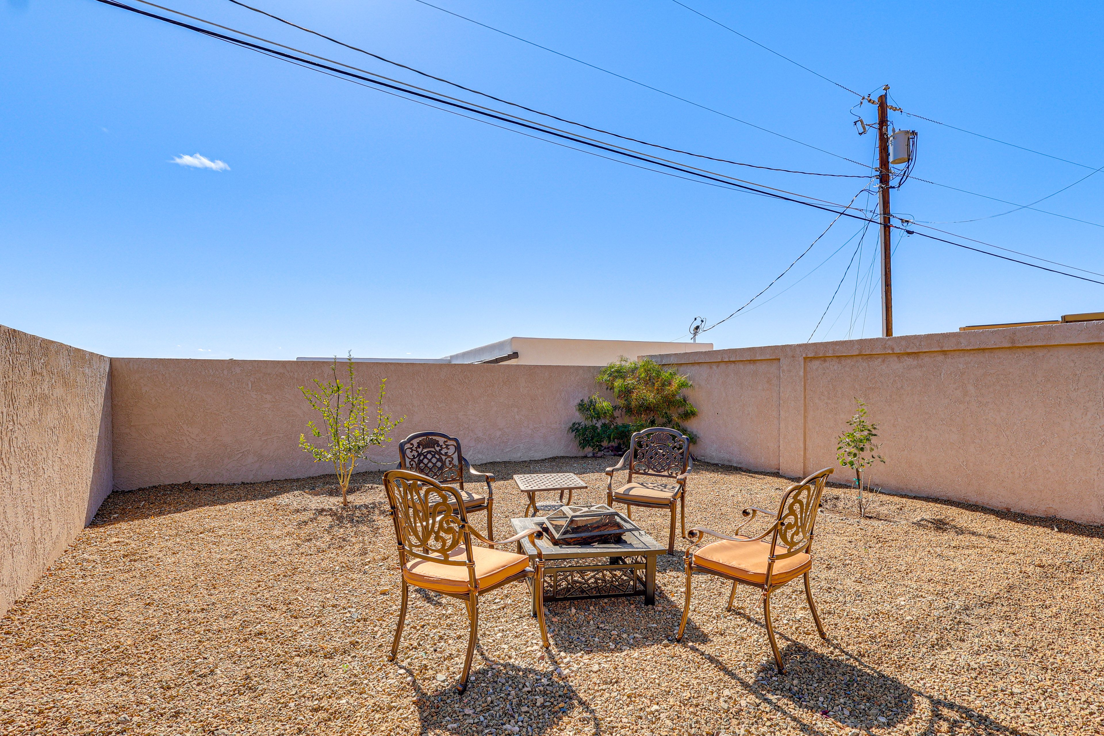 Fenced-In Yard | Wood-Burning Fire Pit