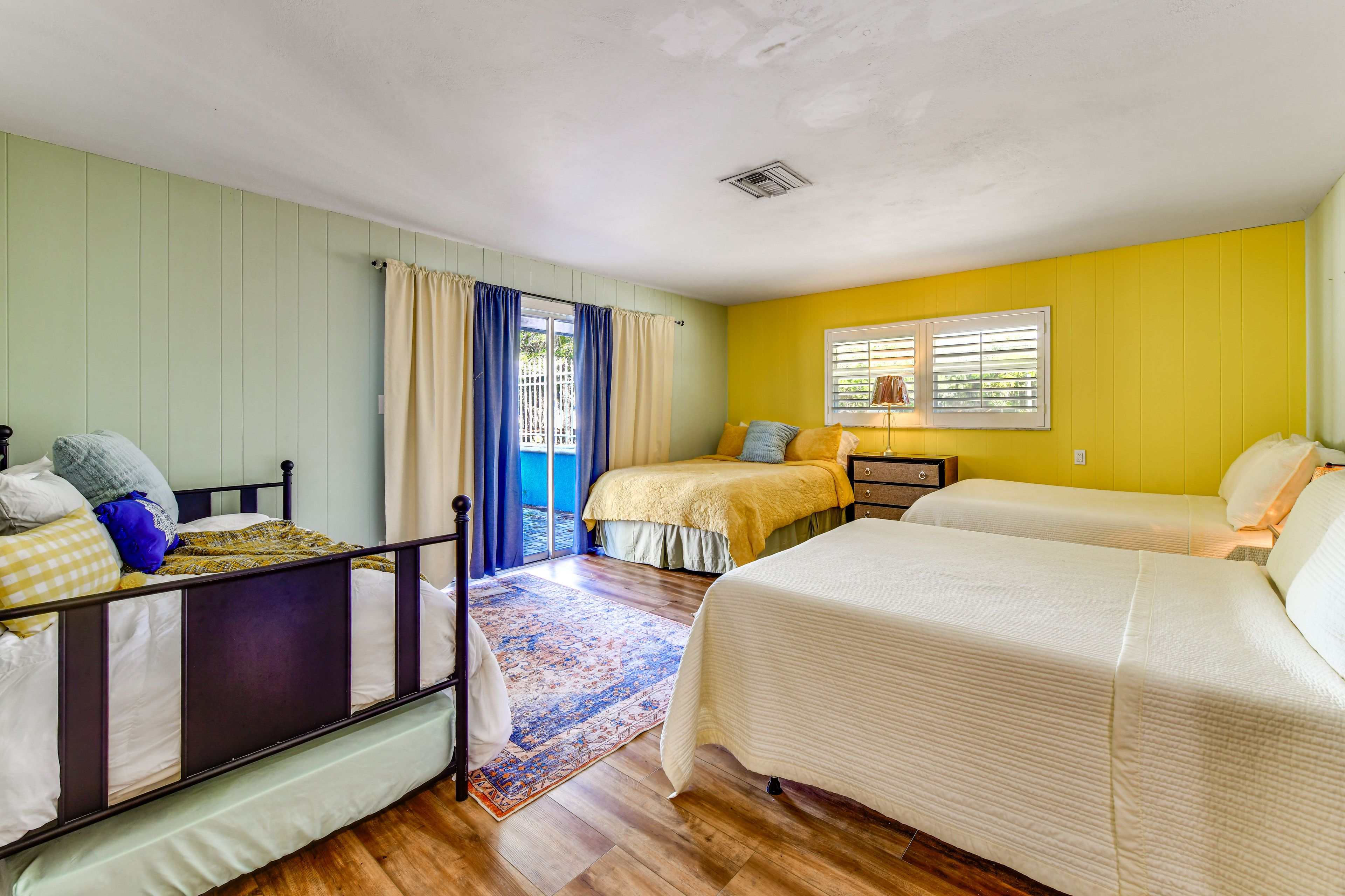 Bedroom 1 | Queen Bed | 2 Full Beds | Twin Daybed w/ Twin Trundle