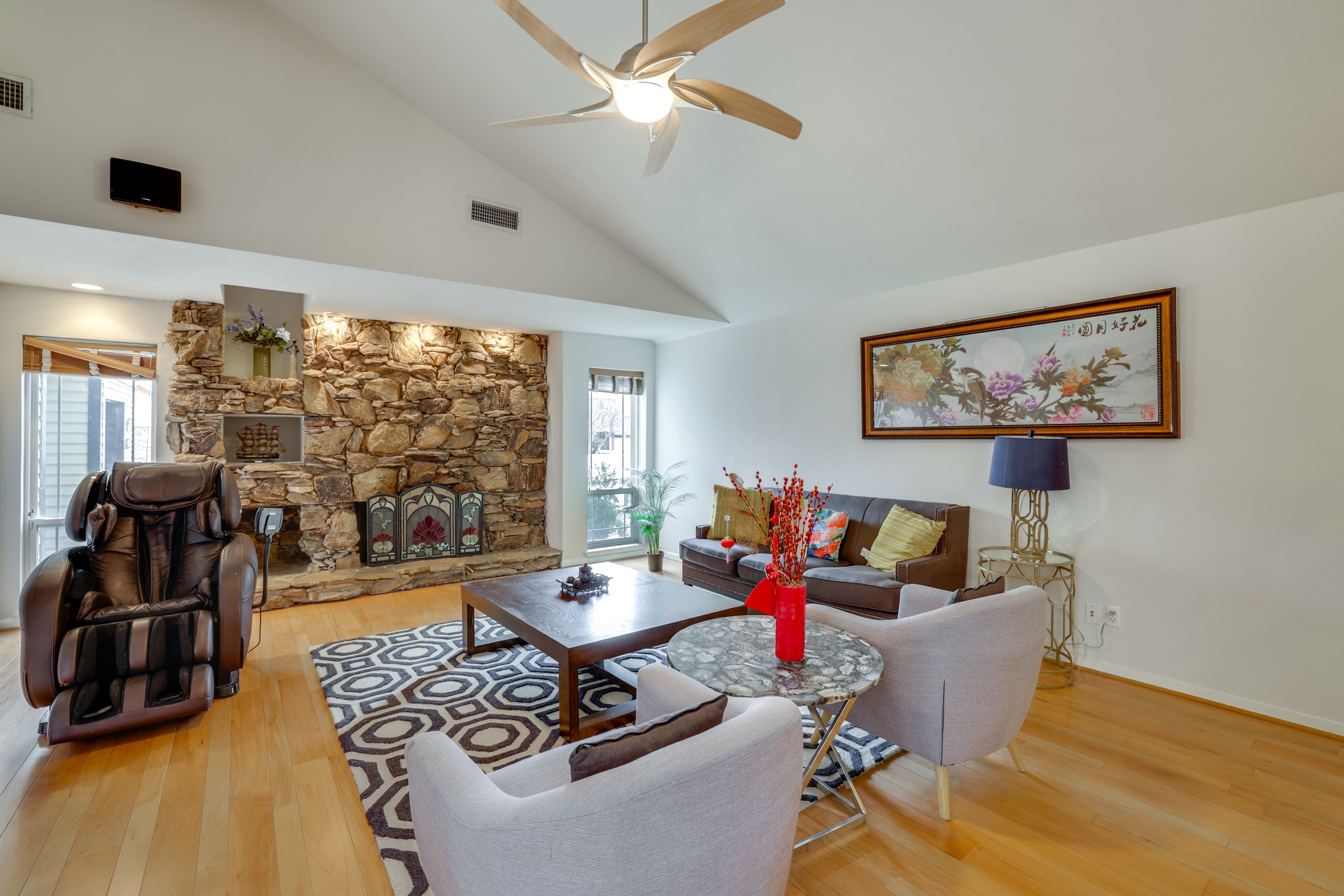 Living Room | Sleeper Sofa | Massage Chair | 1st Floor