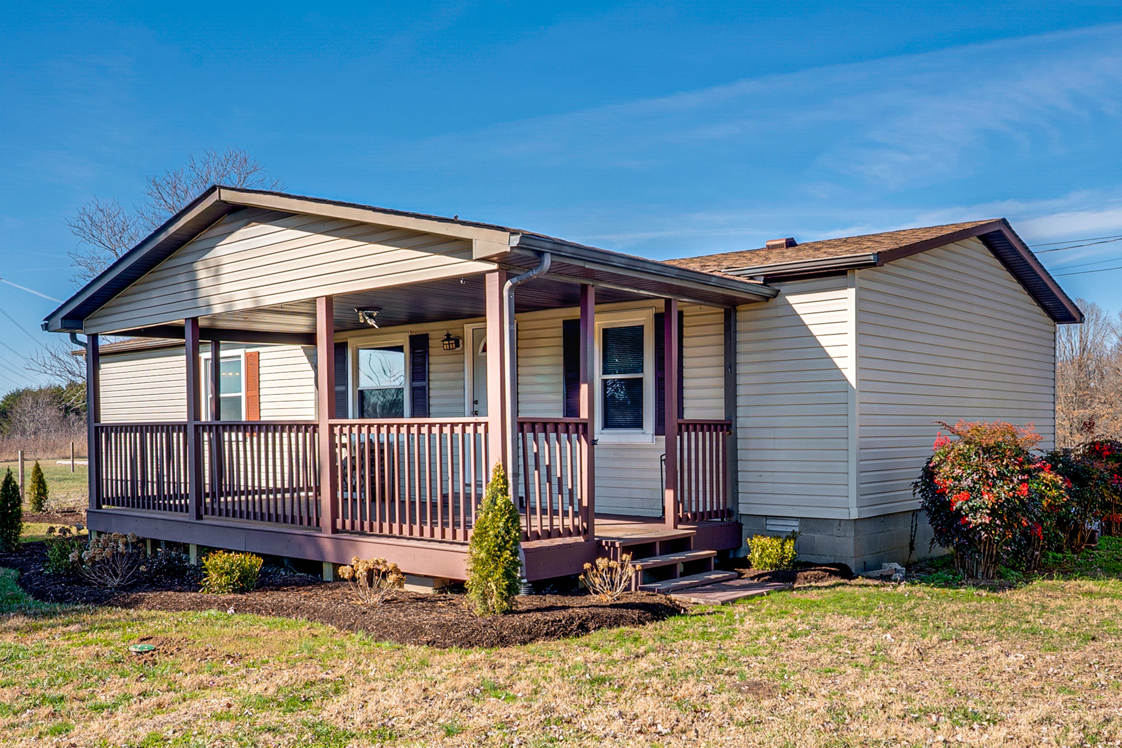 House Exterior | Covered Deck w/ Seating
