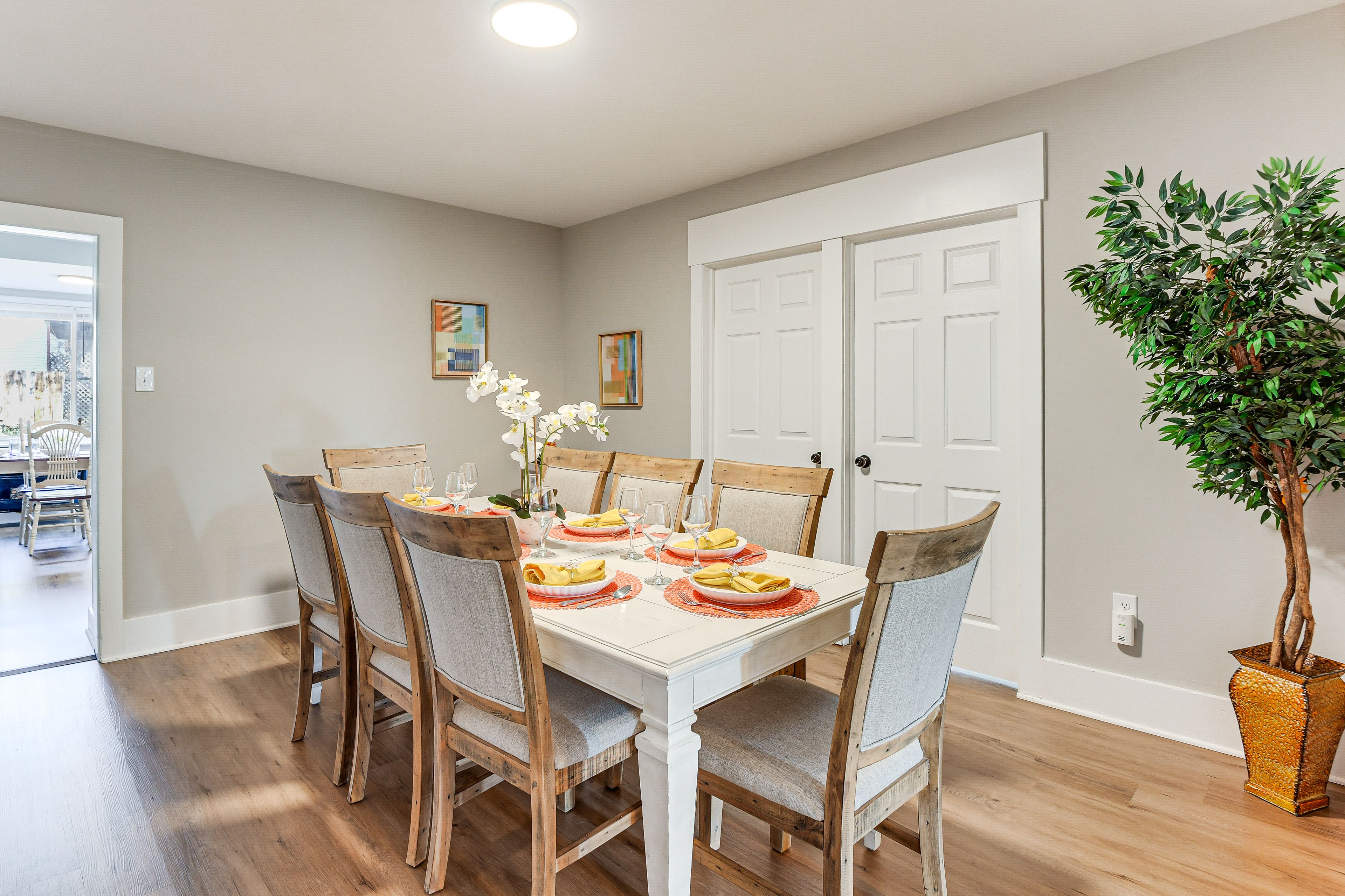 Dining Room | Dishware/Flatware Provided | 1st Floor