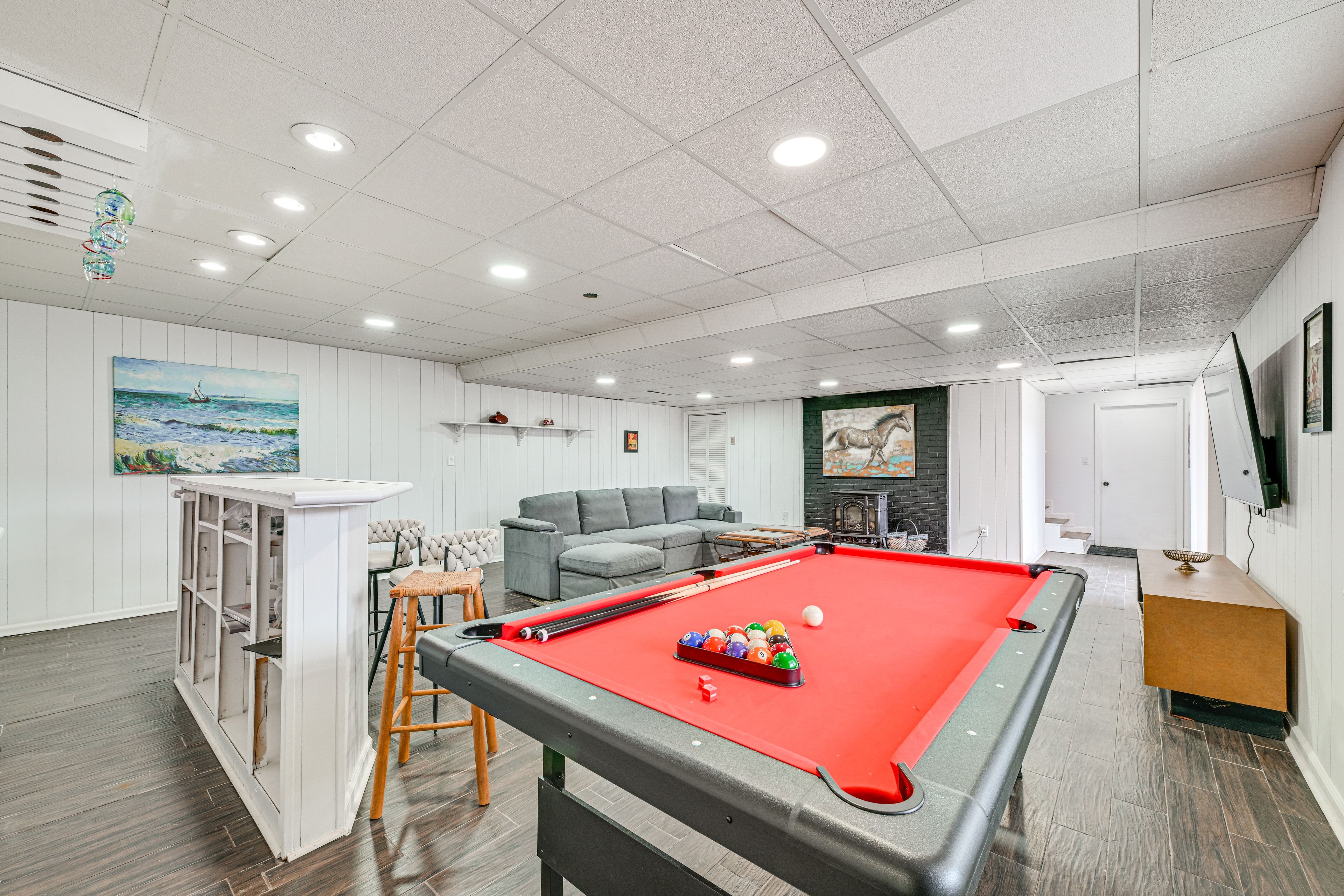 Game Room | Basement | Full Sleeper Sofa