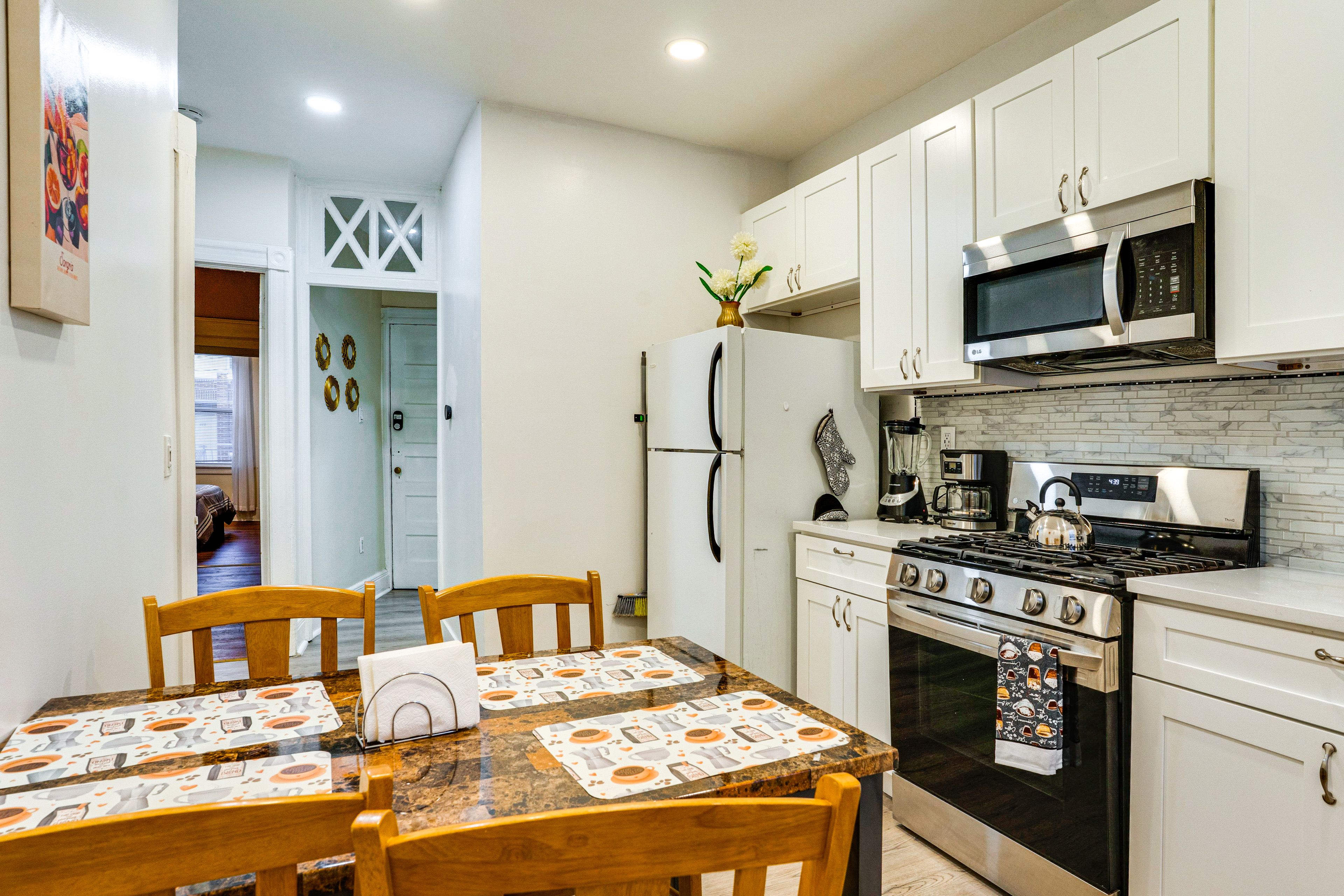 West New York Vacation Rental | 2BR | 1BA | 1,200 Sq Ft