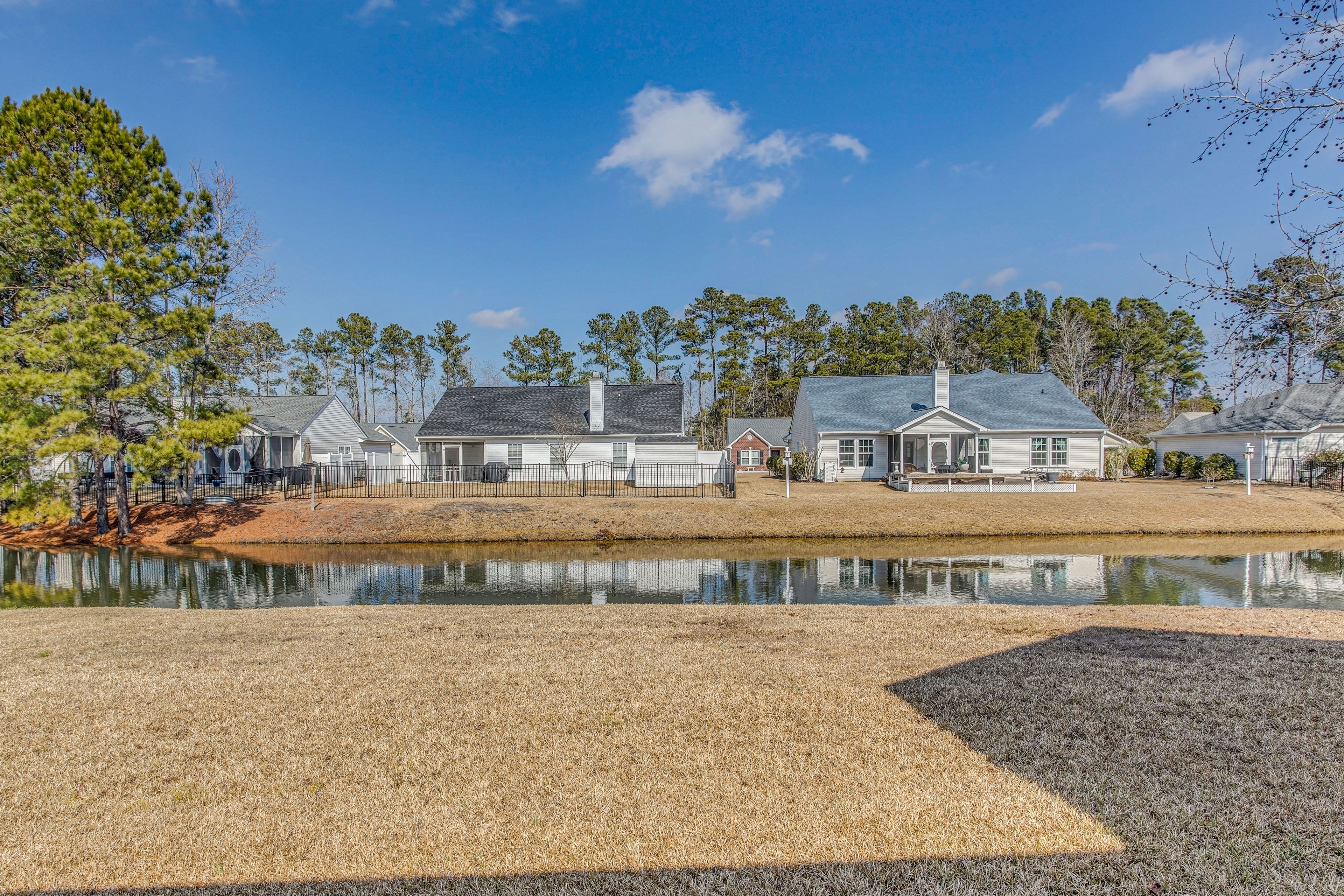 Spacious Yard w/ Pond Views