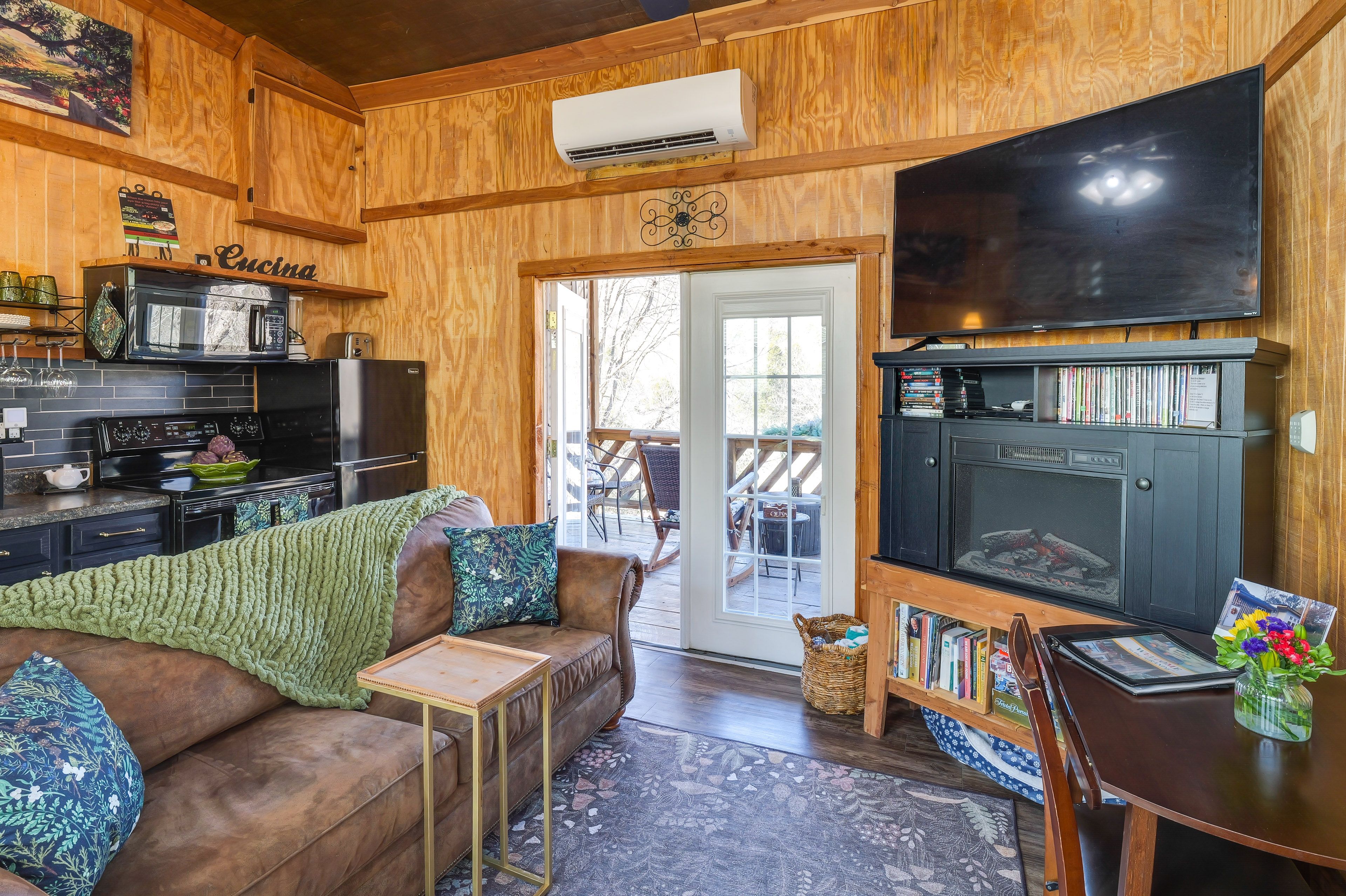 Living Room | Fireplace | Board Games | Sleeper Sofa | 1st Floor