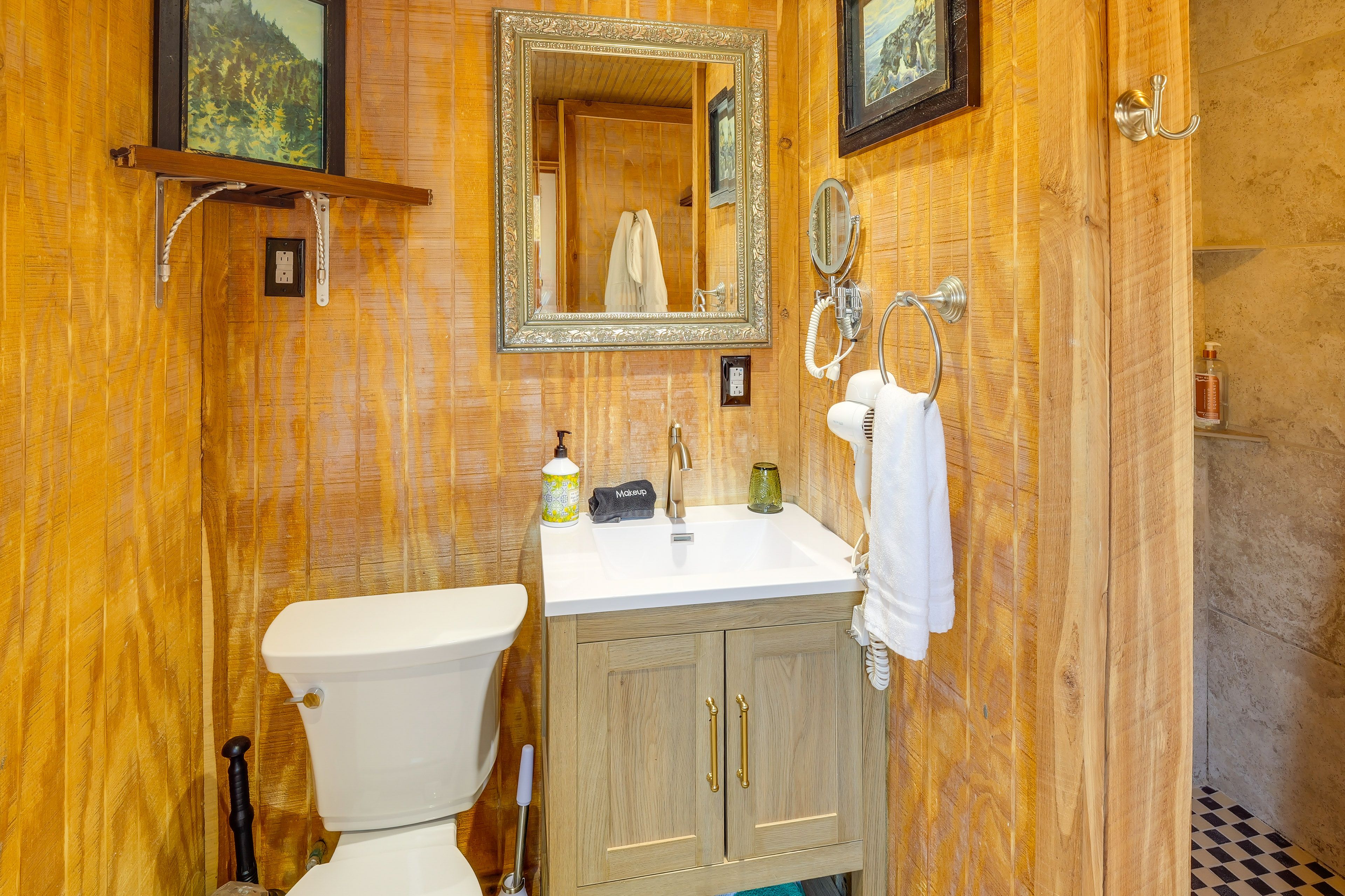 Bathroom | Shower w/ Grab Rails | 1st Floor