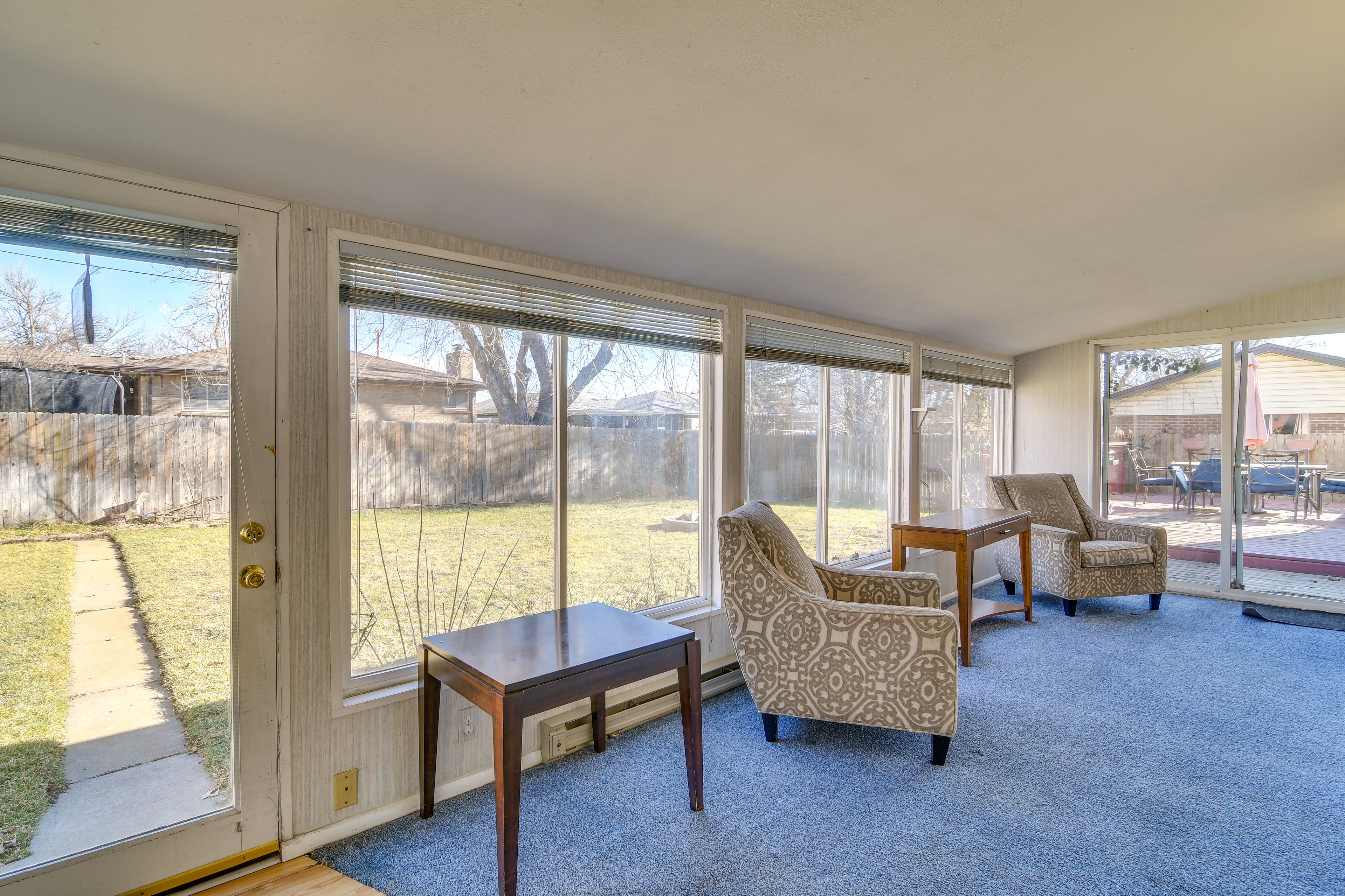 Furnished Sunroom | Main Level