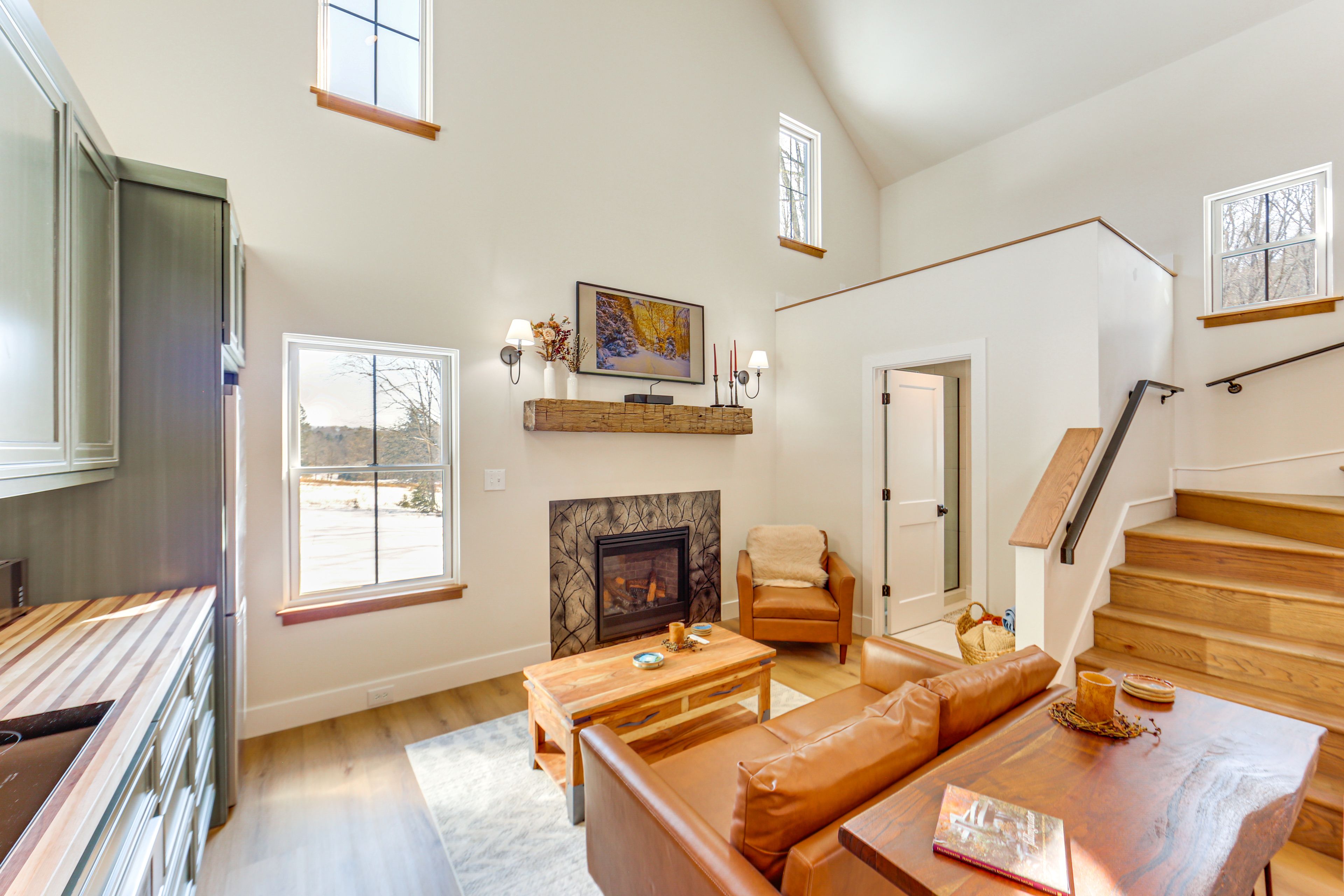 Living Area | Propane Fireplace