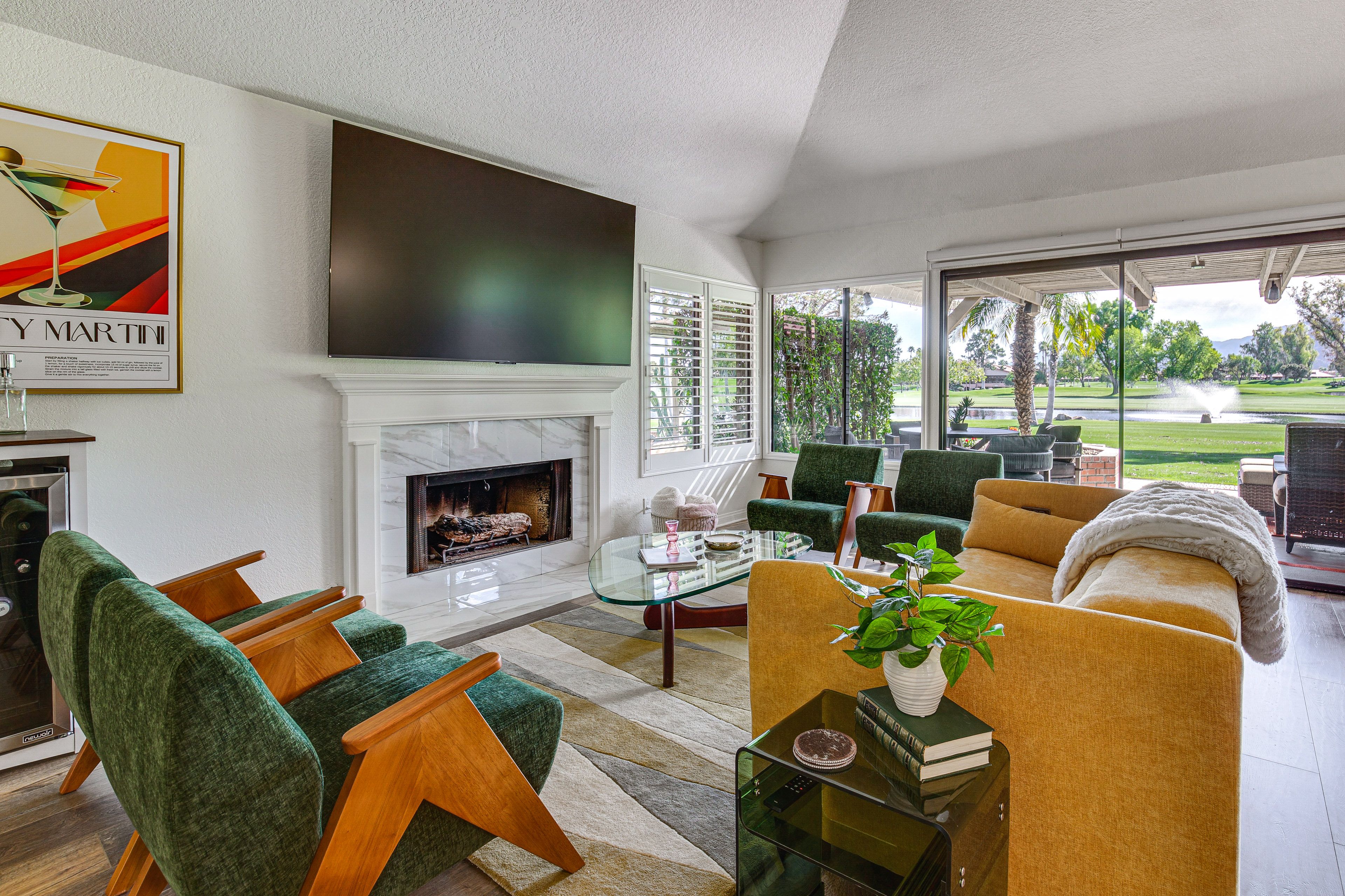 Living Room | Gas Fireplace | 1st Floor