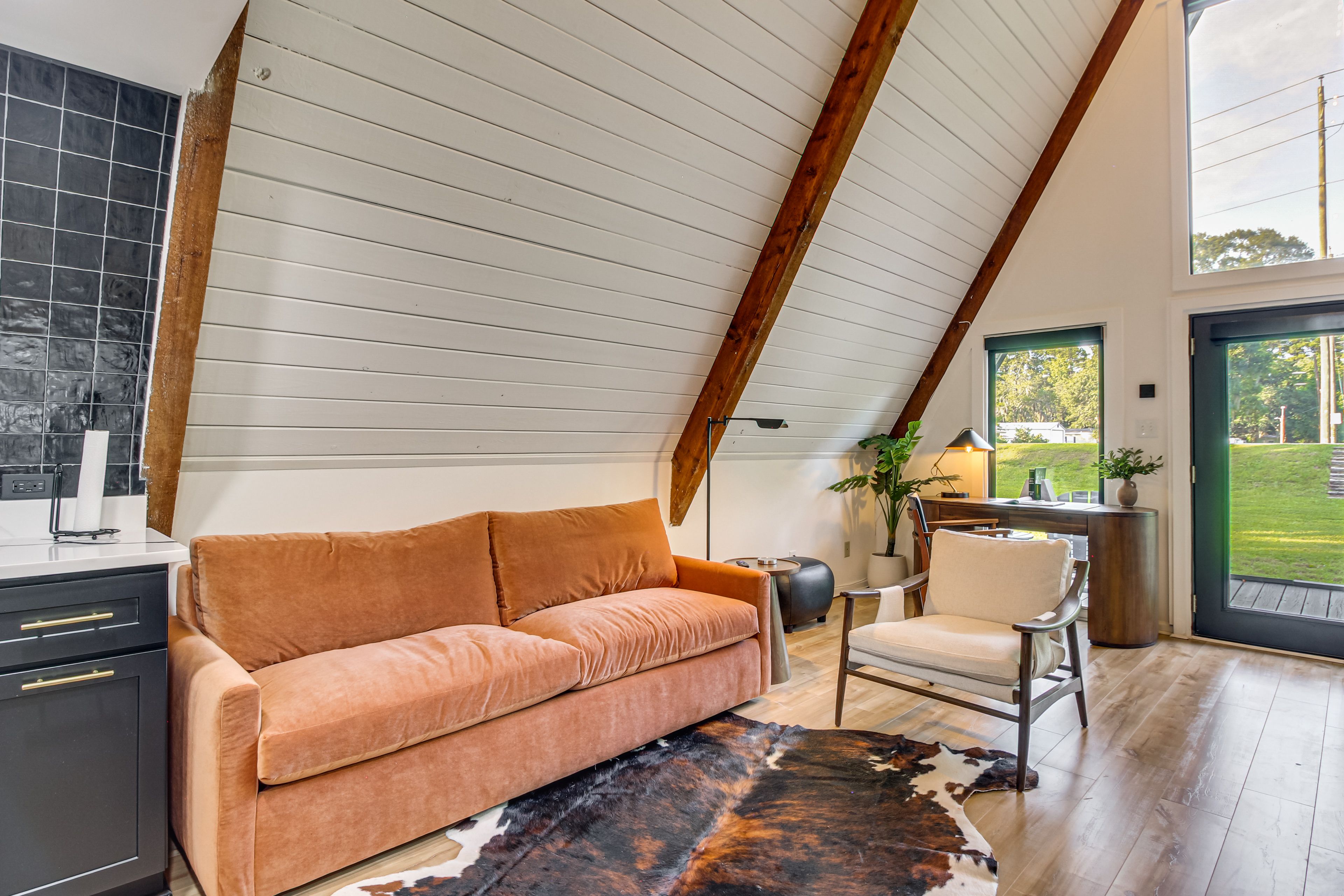 Living Room | Queen Sleeper Sofa | Desk Workspace | 1st Floor