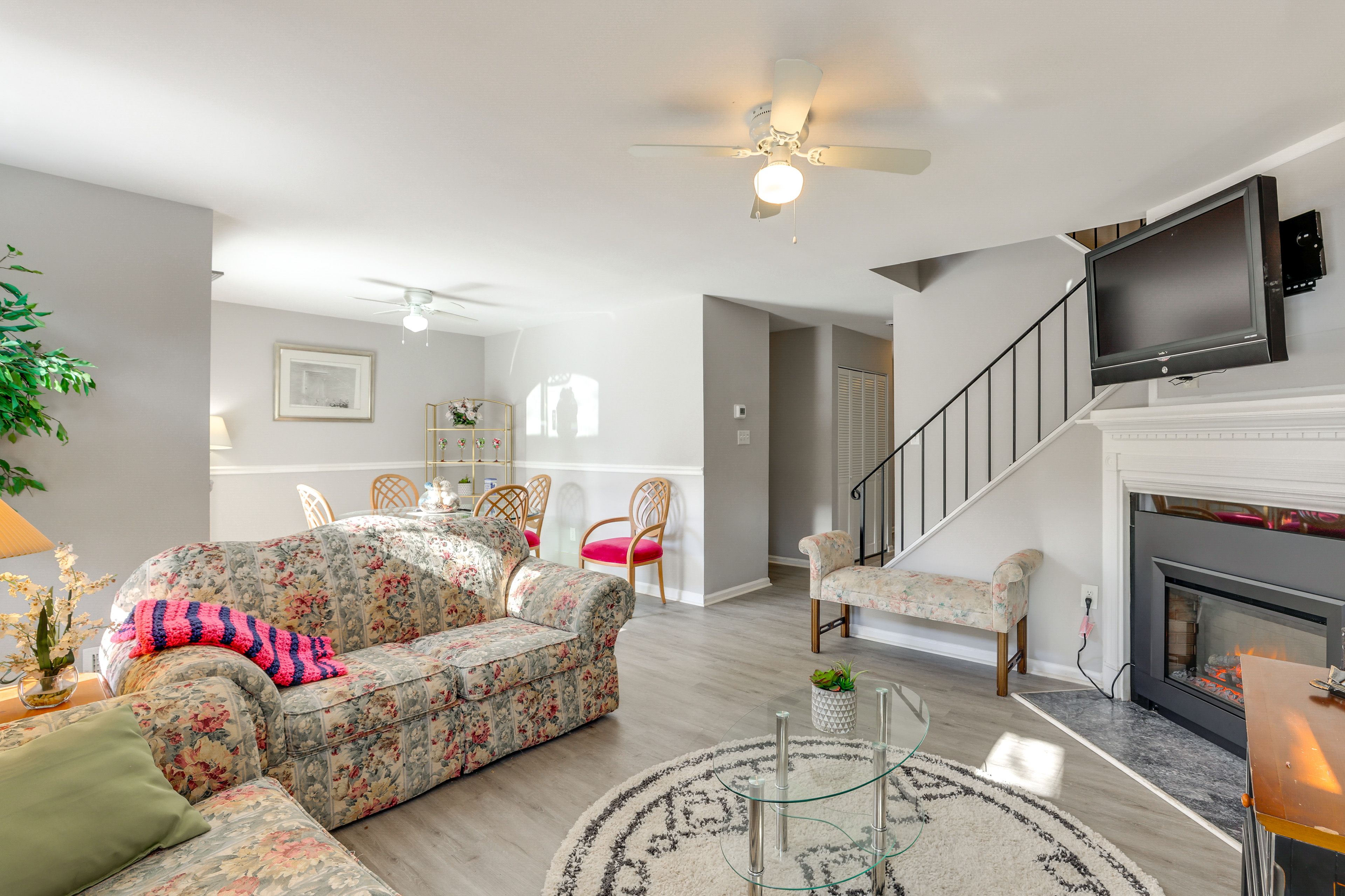 Living Room | Fireplace | Flat-Screen TV | 1st Floor