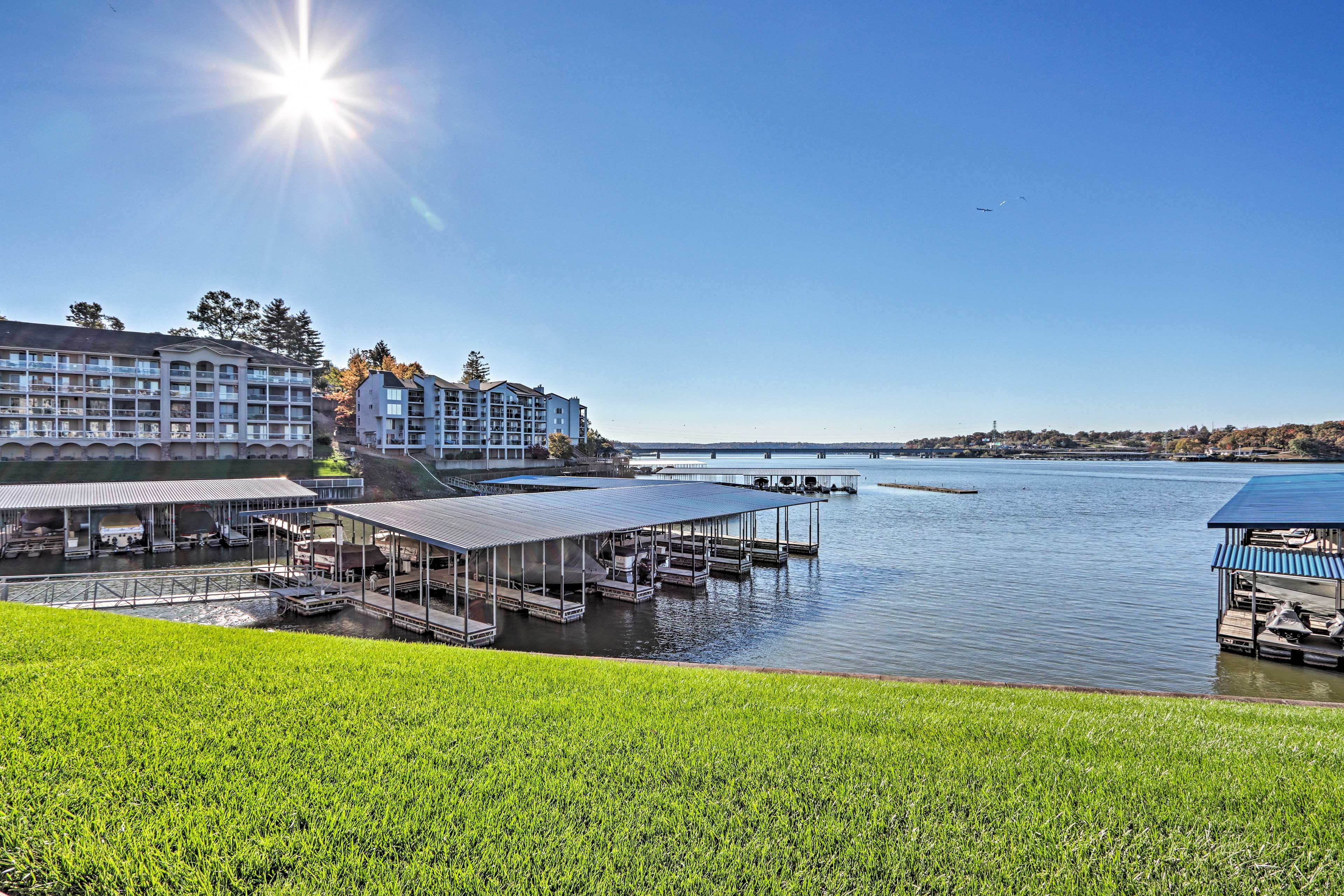 On-Site Boat Docks & Water Access