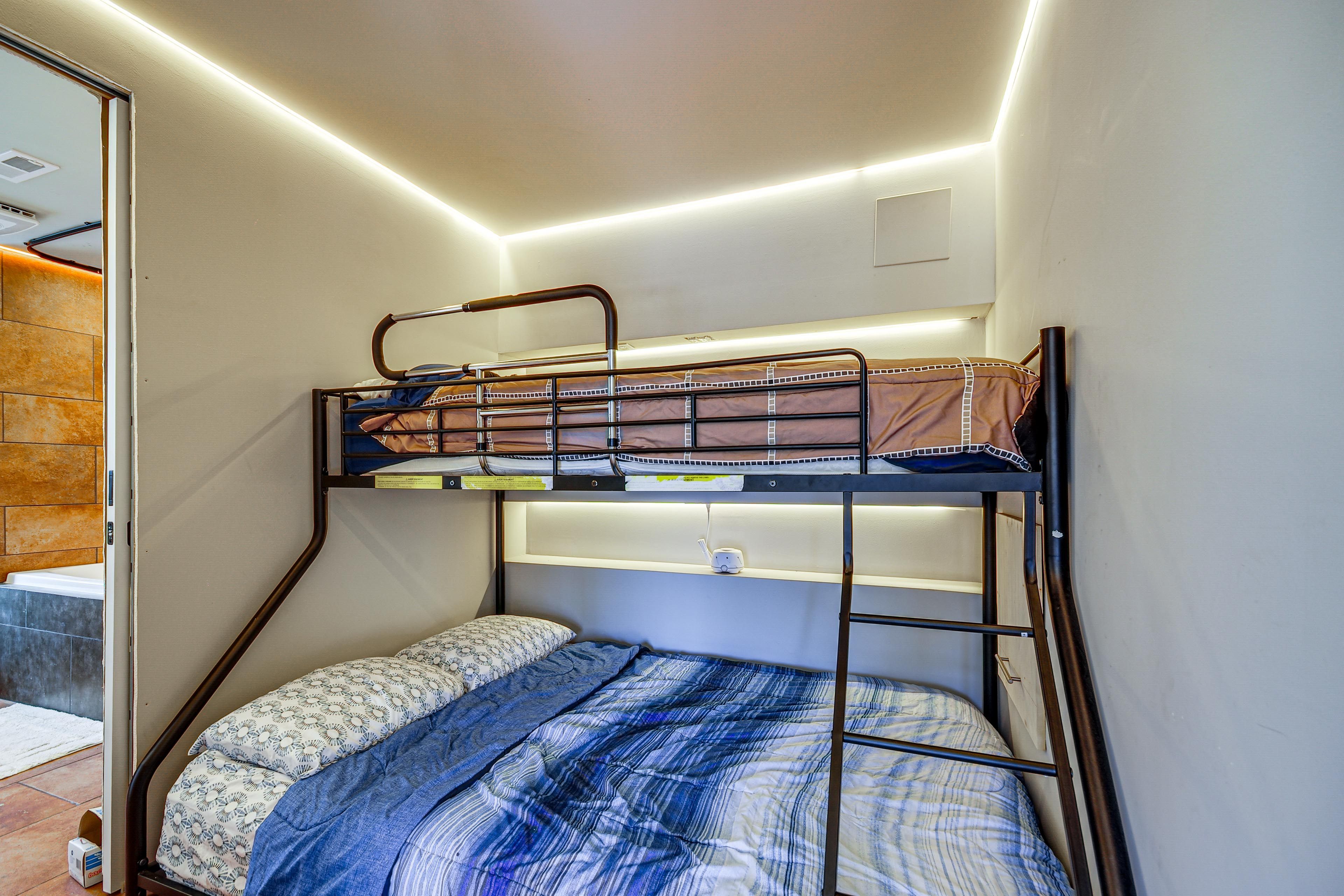 Bedroom 4 | Twin/Queen Bunk Bed | Lower Level