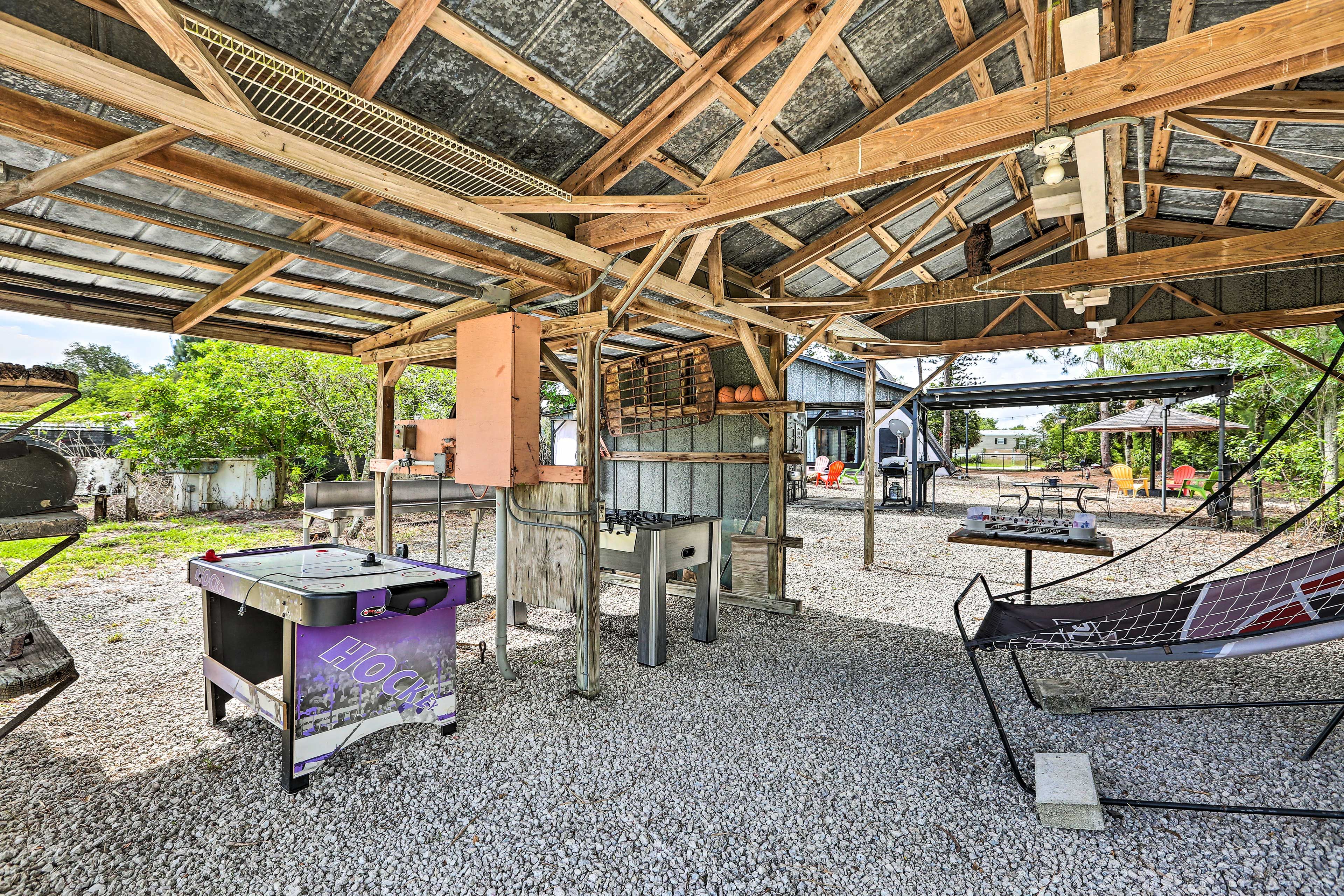 Outdoor Game Area | Foosball & Air Hockey Tables