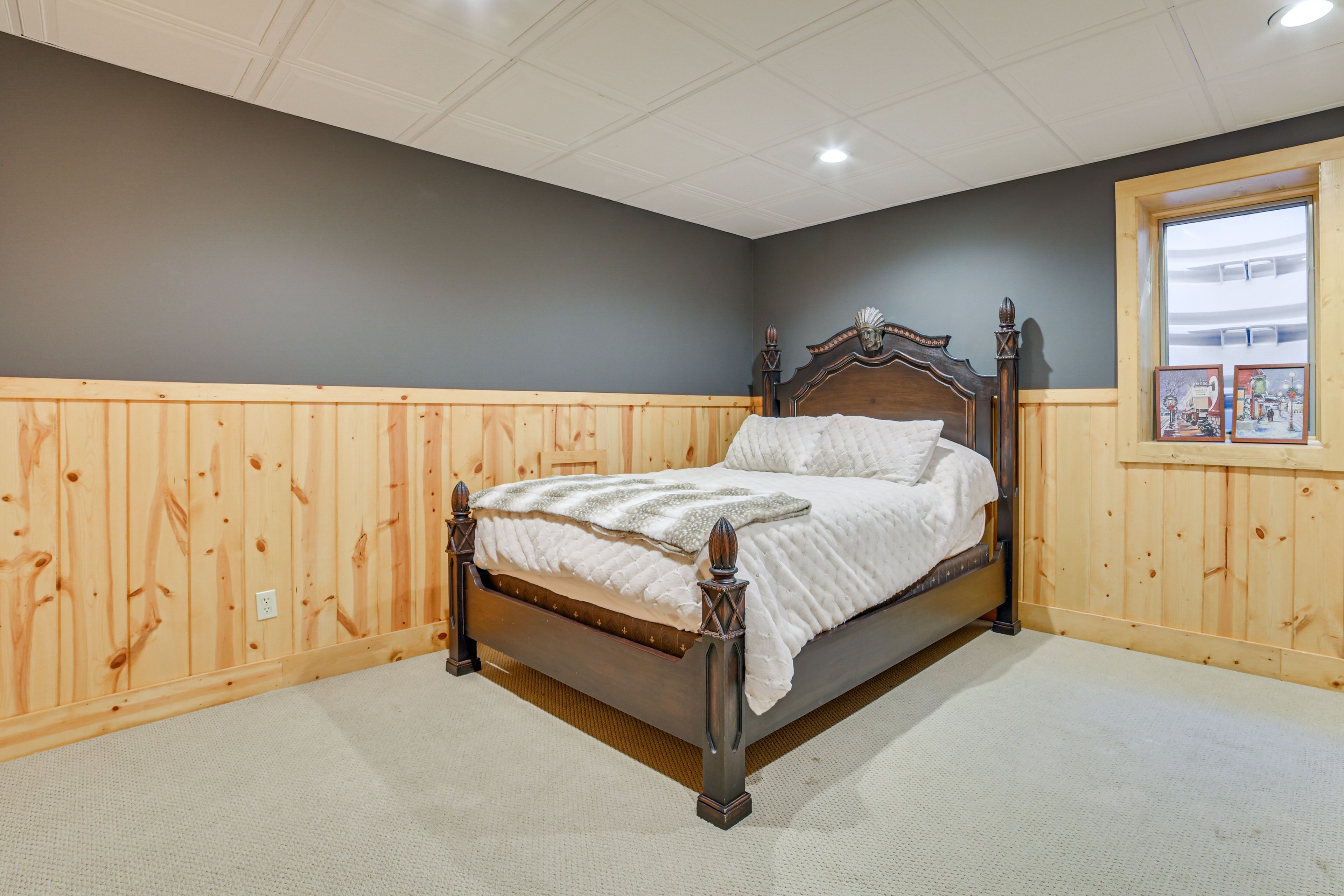 Bedroom 4 | Queen Bed | Twin Bunk Bed | Basement
