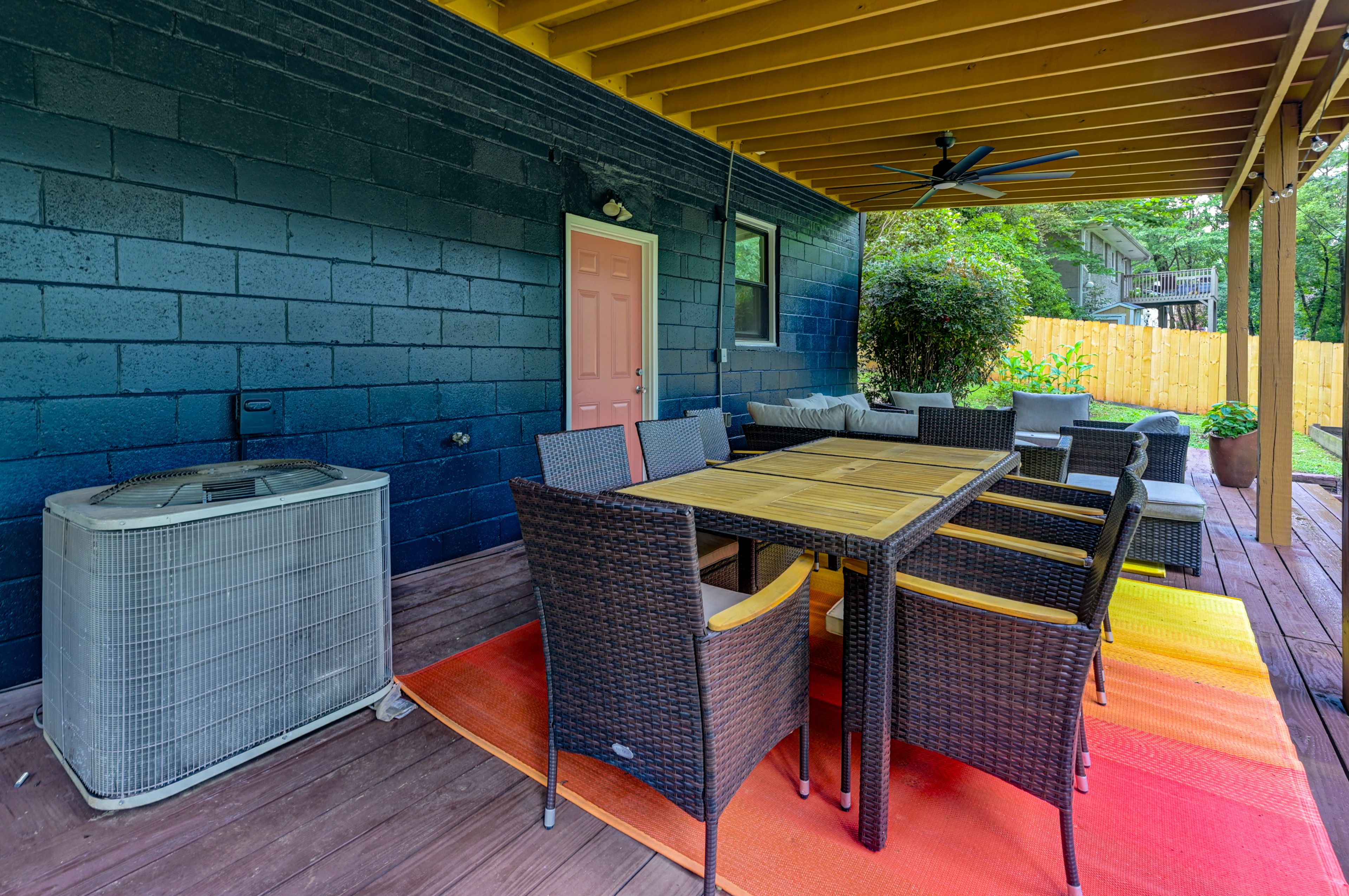 Al Fresco Dining | Covered Porch with Fans