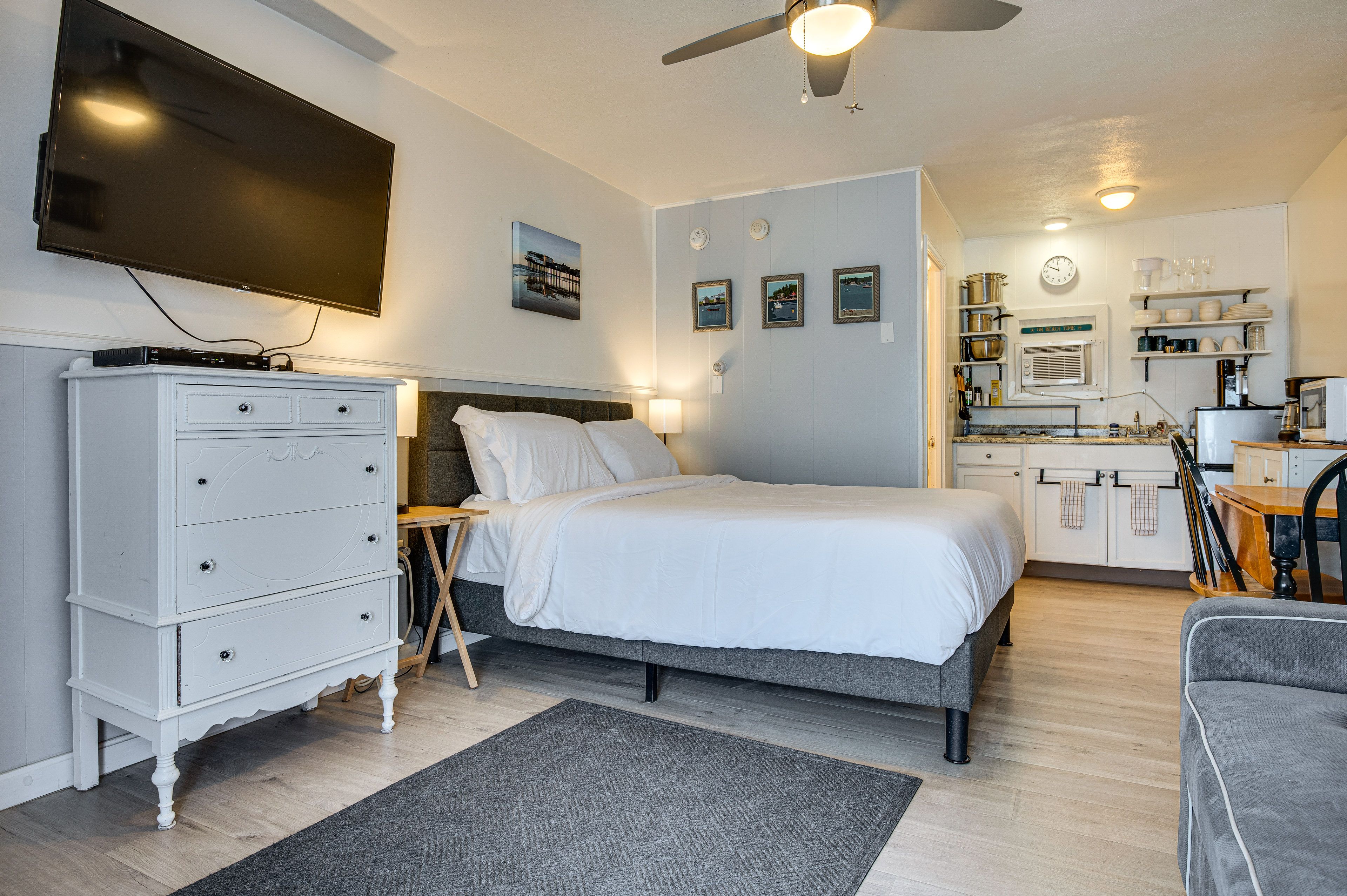 Studio Interior | Queen Bed | Full Sleeper Sofa