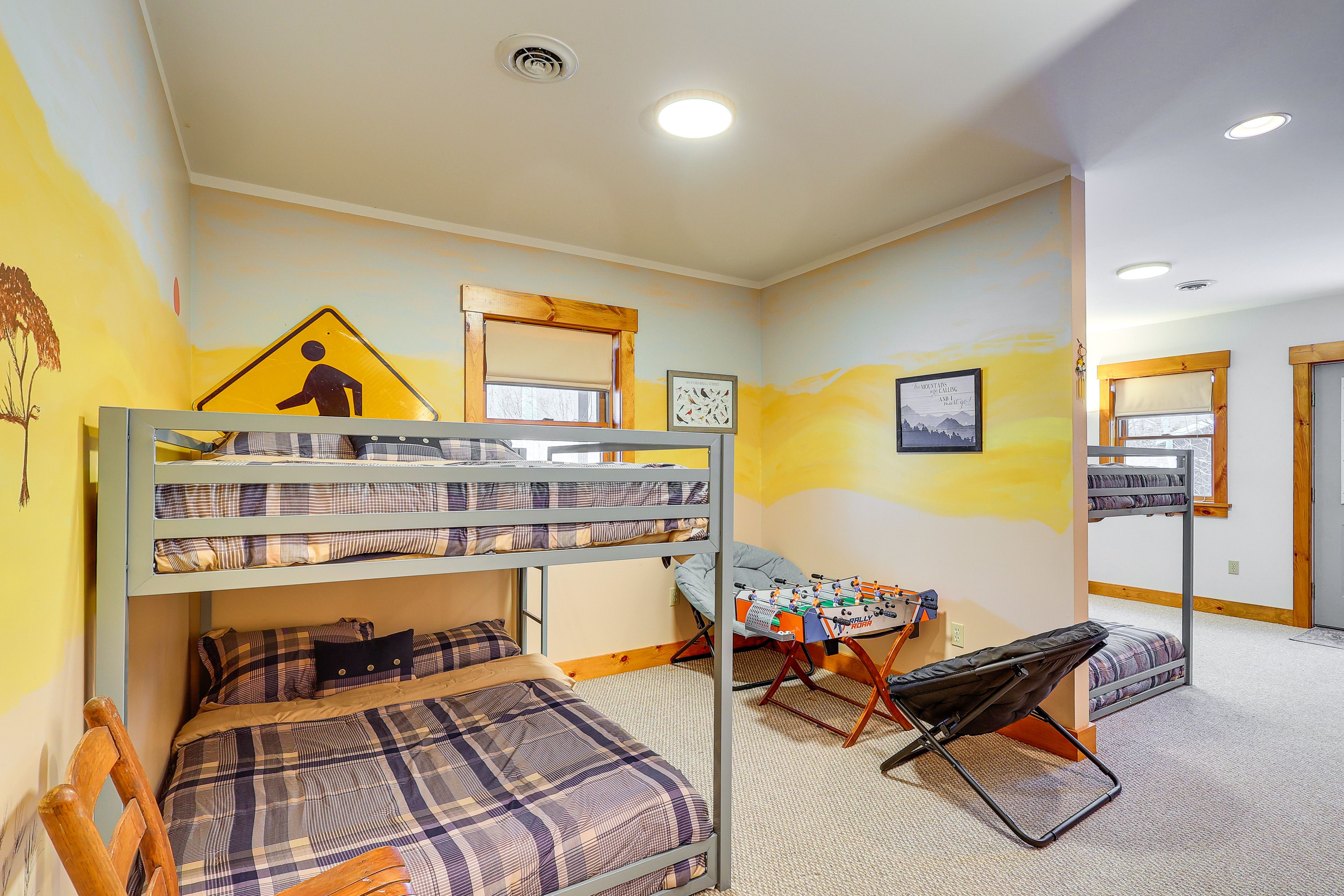 Bedroom 2 | 2 Queen Beds | 2 Full Bunk Beds | 1st Floor