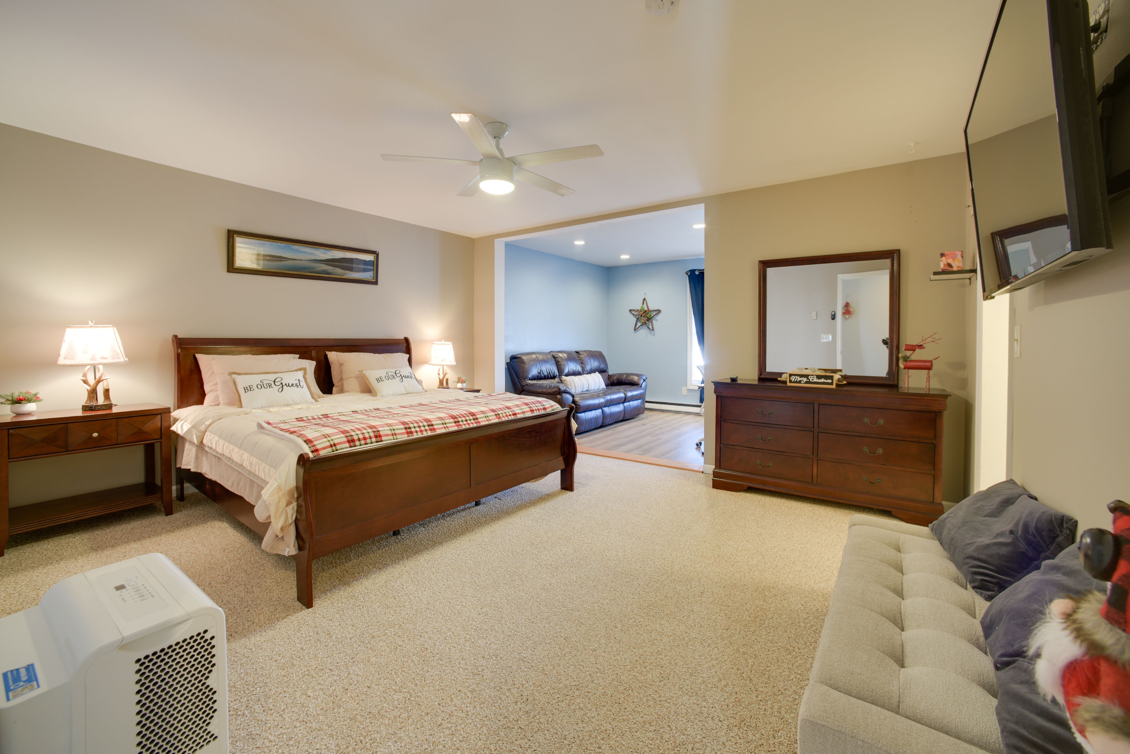 Bedroom 1 | King Bed | En-Suite Bathroom | Office Area