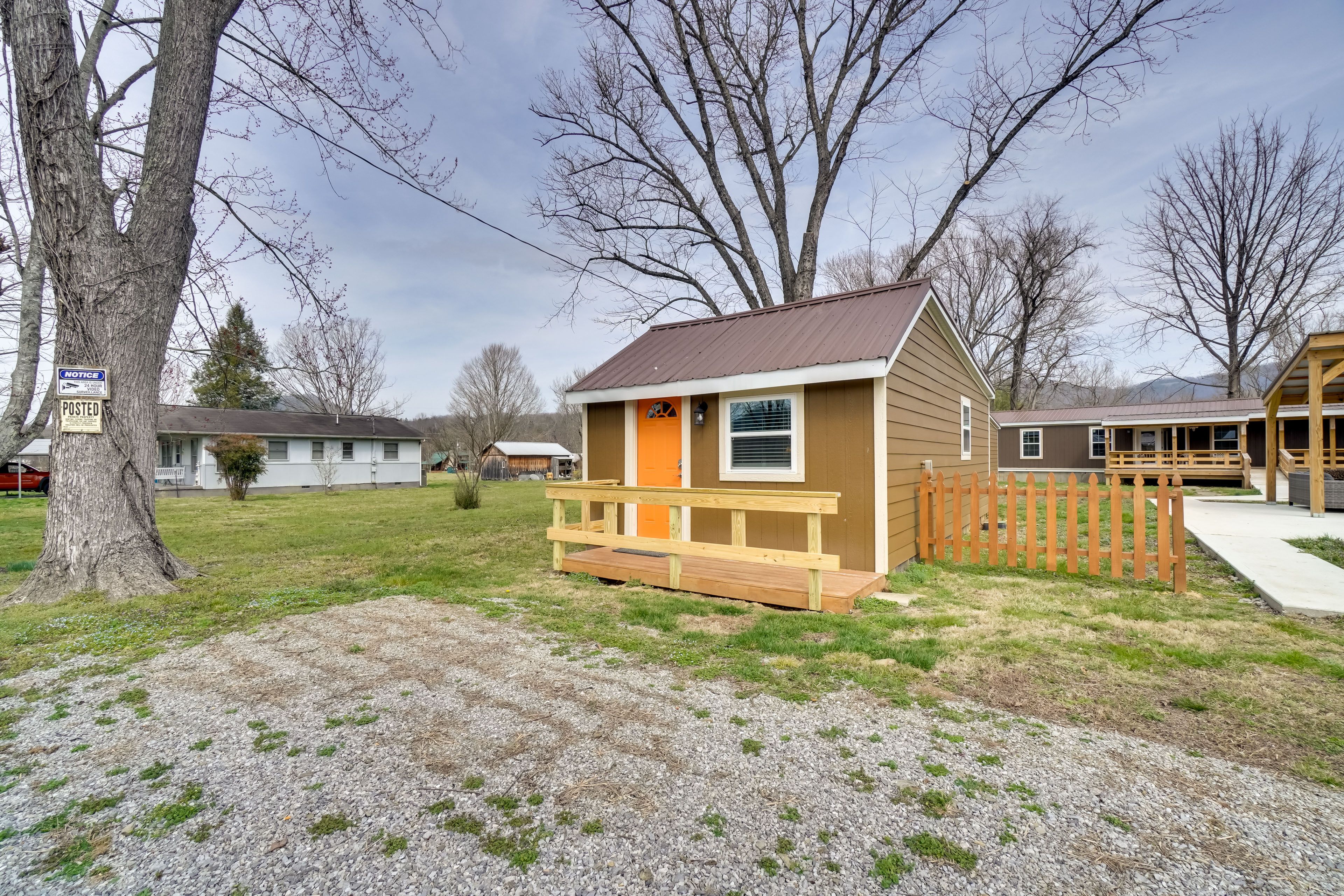 Parking | Shared Lot (1 Vehicle) | Cabin Exterior