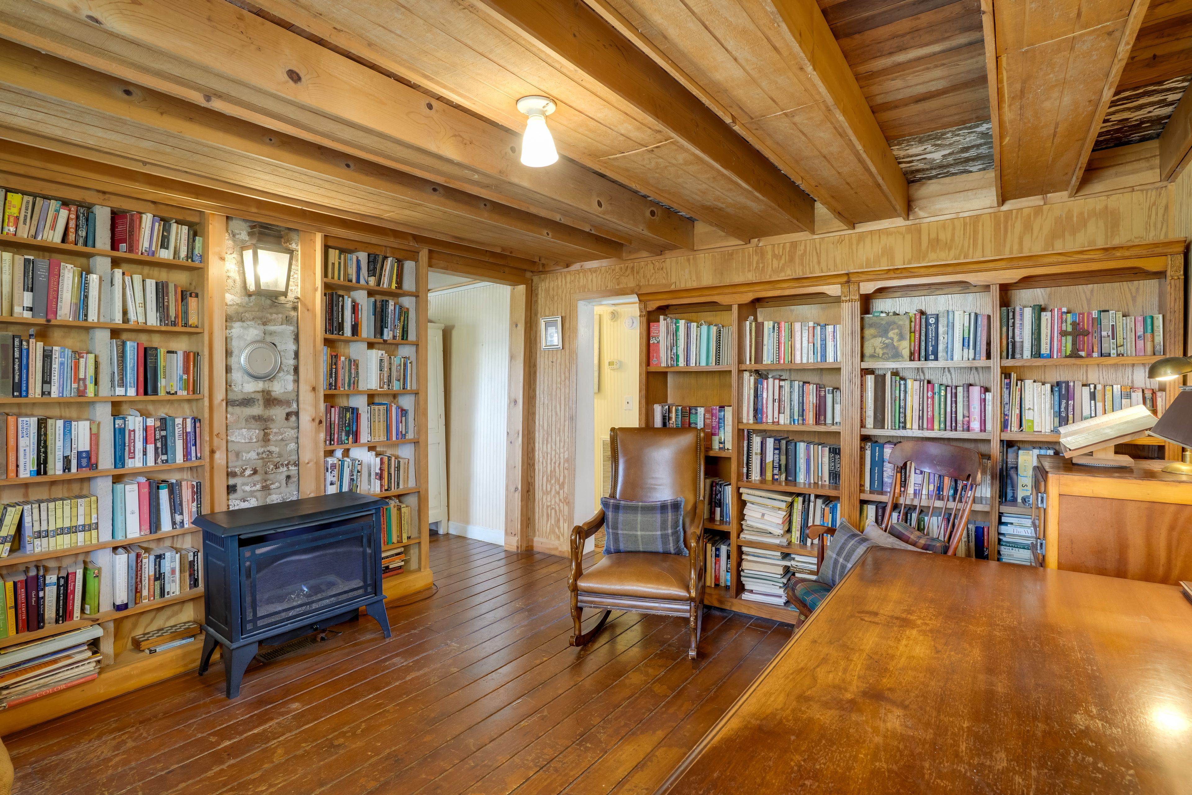 Home Library | Wood-Burning Stove