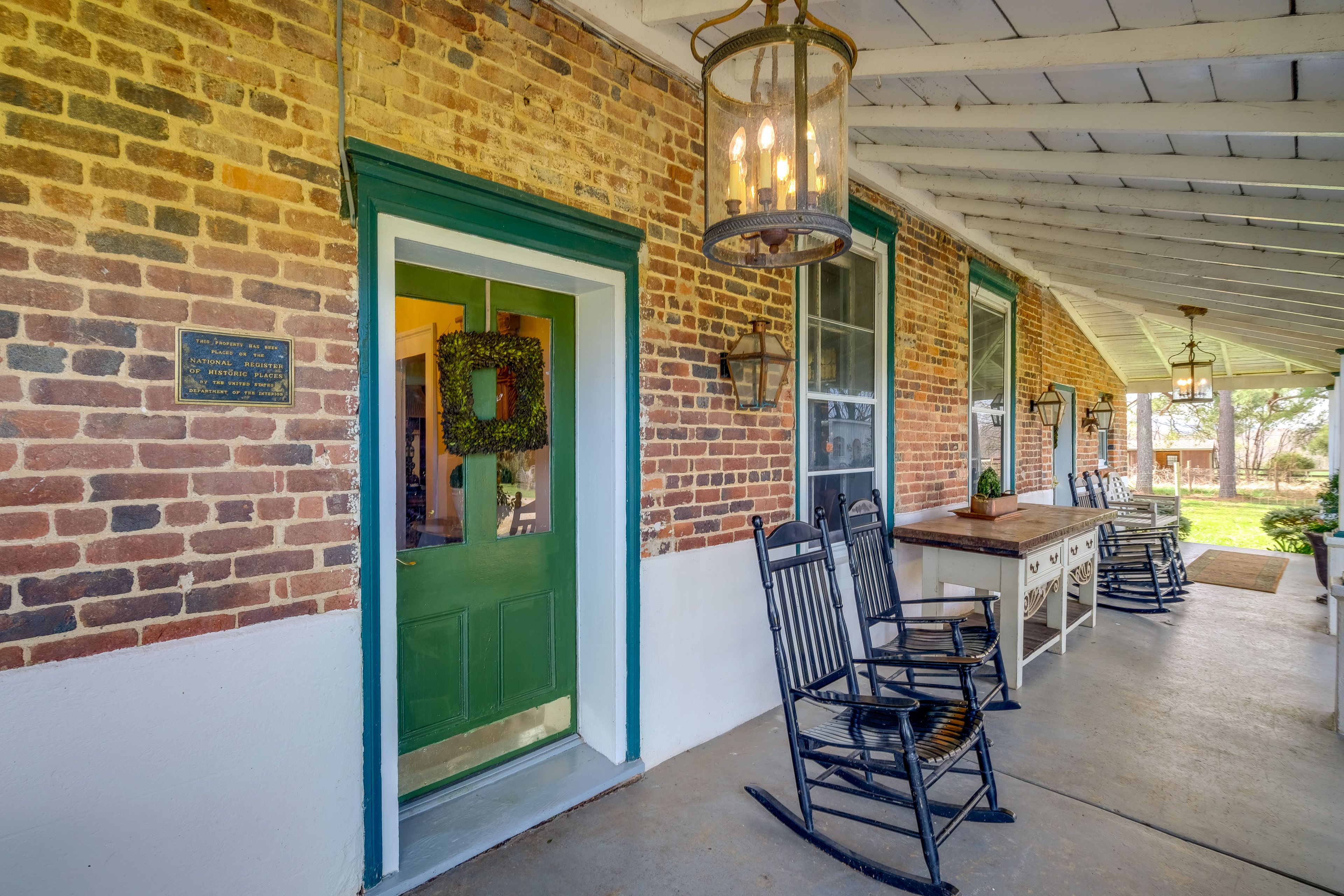 Furnished Porch | Preseved as a National Historic Registred Home